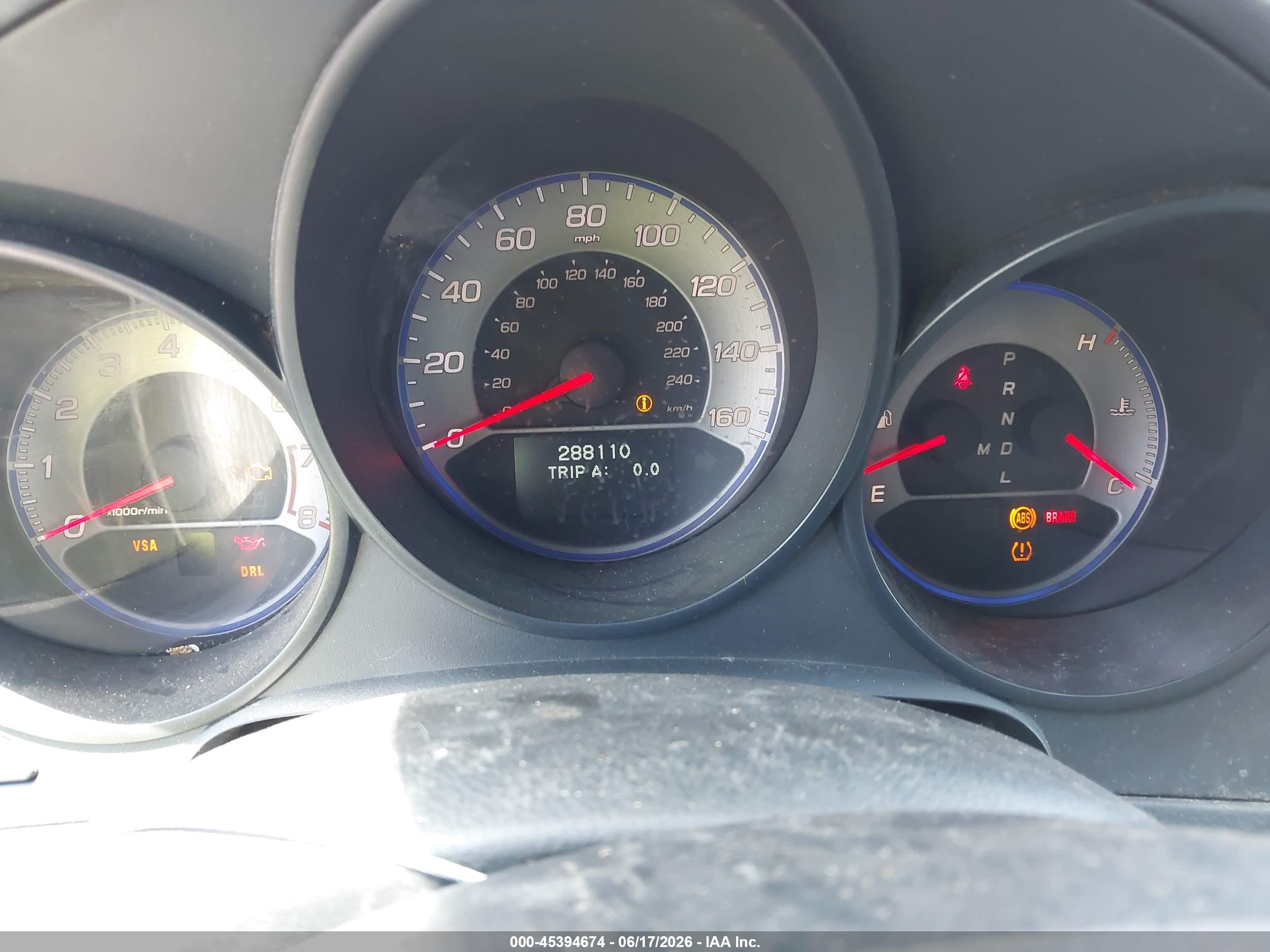 2008 Acura Tl 3.2 Gray vin: 19UUA66248A039529