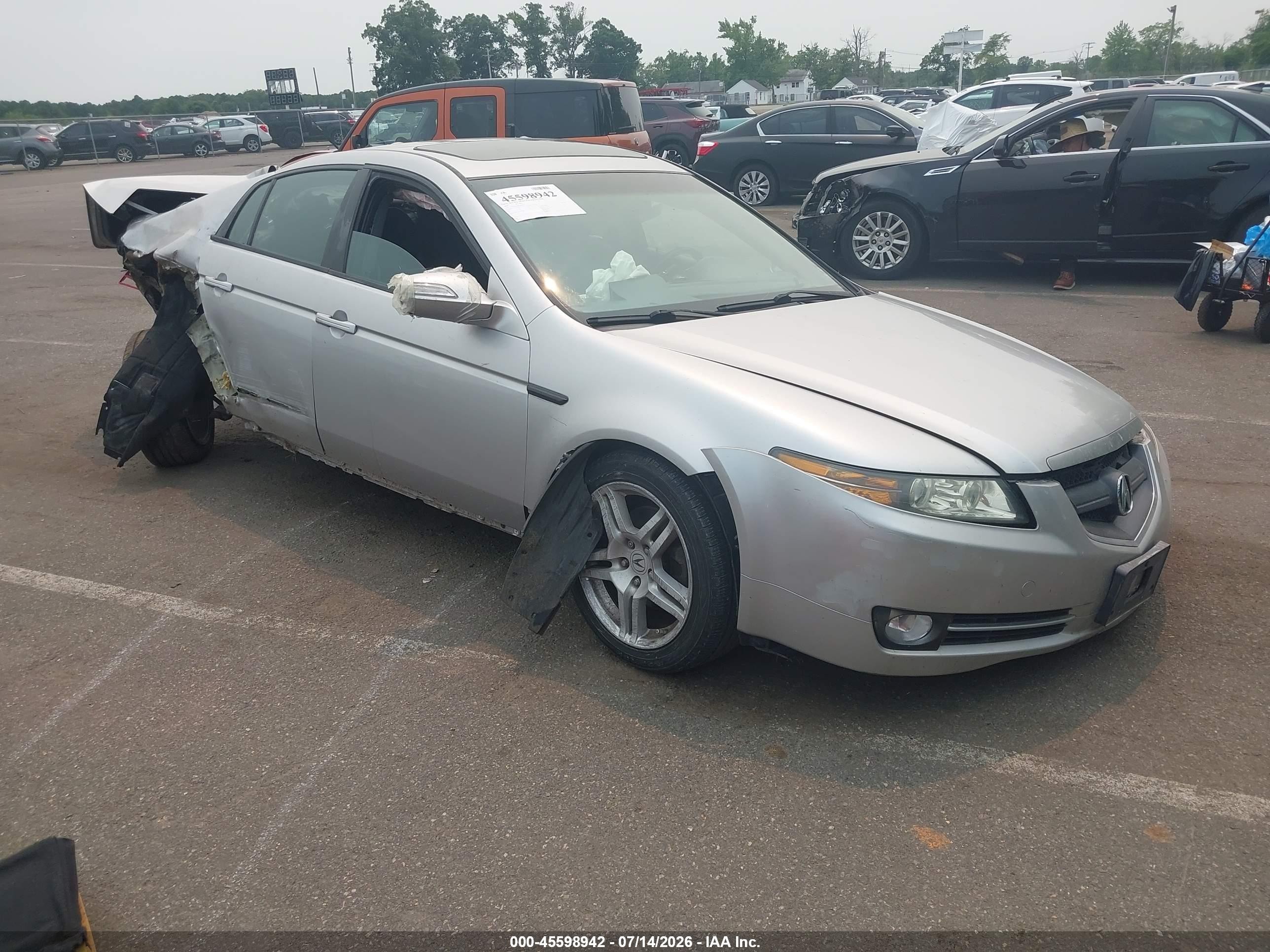 2008 Acura Tl 3.2 Silver vin: 19UUA66248A040437
