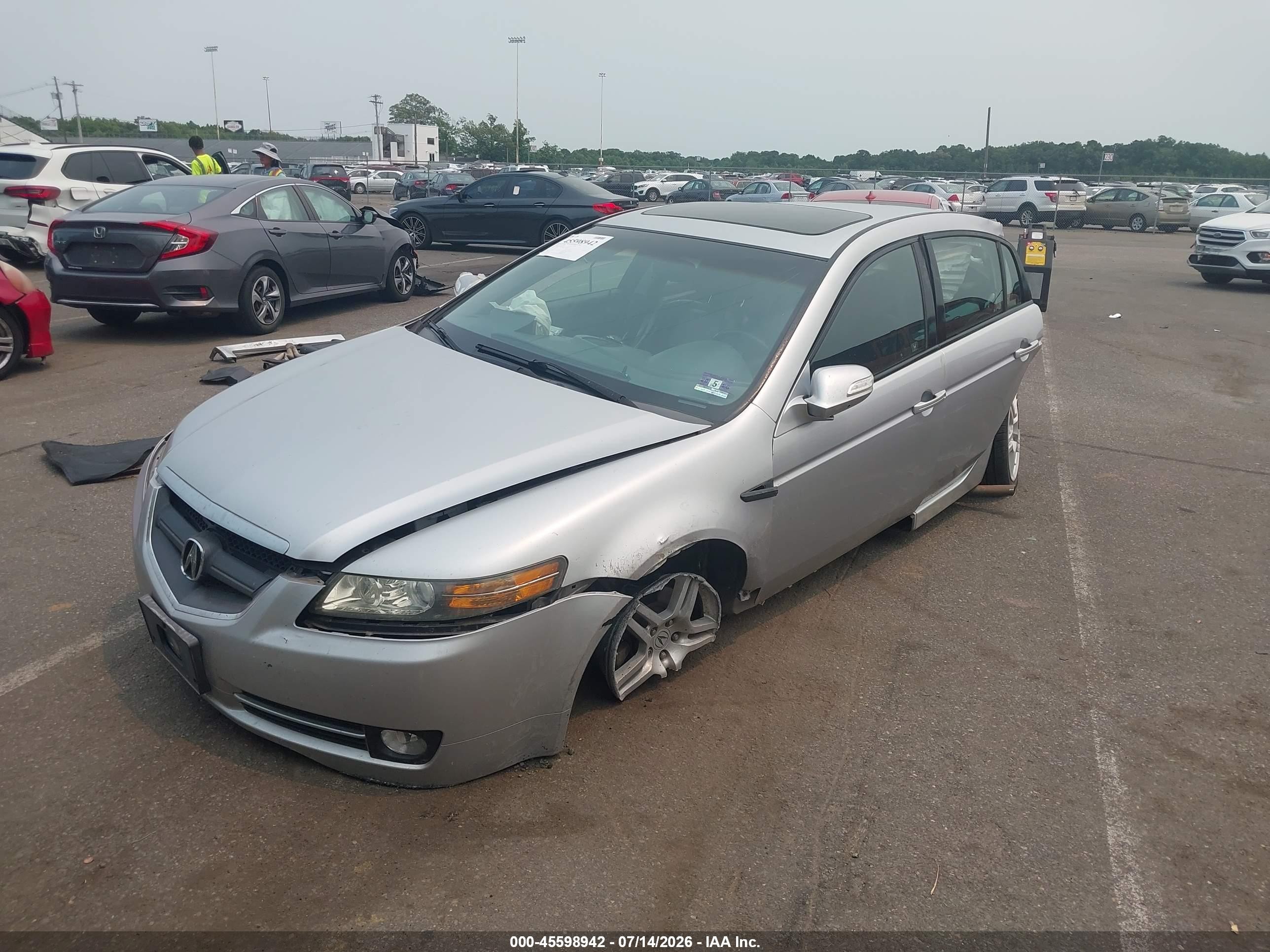 2008 Acura Tl 3.2 Silver vin: 19UUA66248A040437