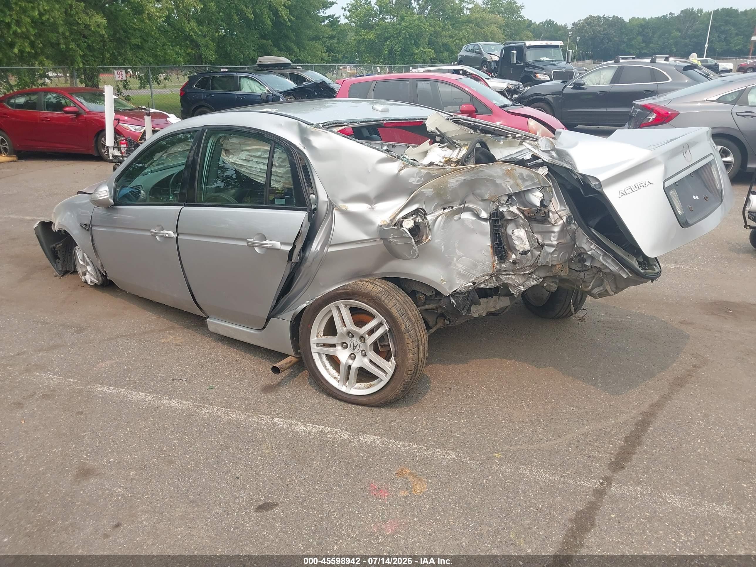 2008 Acura Tl 3.2 Silver vin: 19UUA66248A040437
