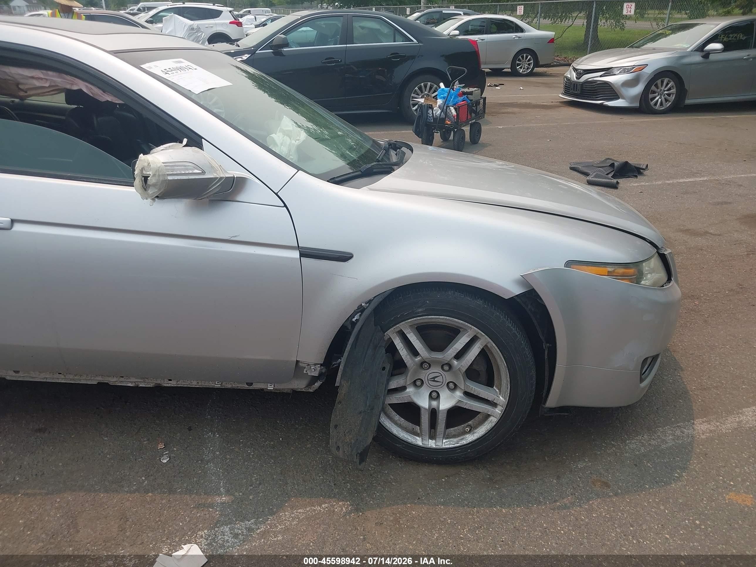 2008 Acura Tl 3.2 Silver vin: 19UUA66248A040437