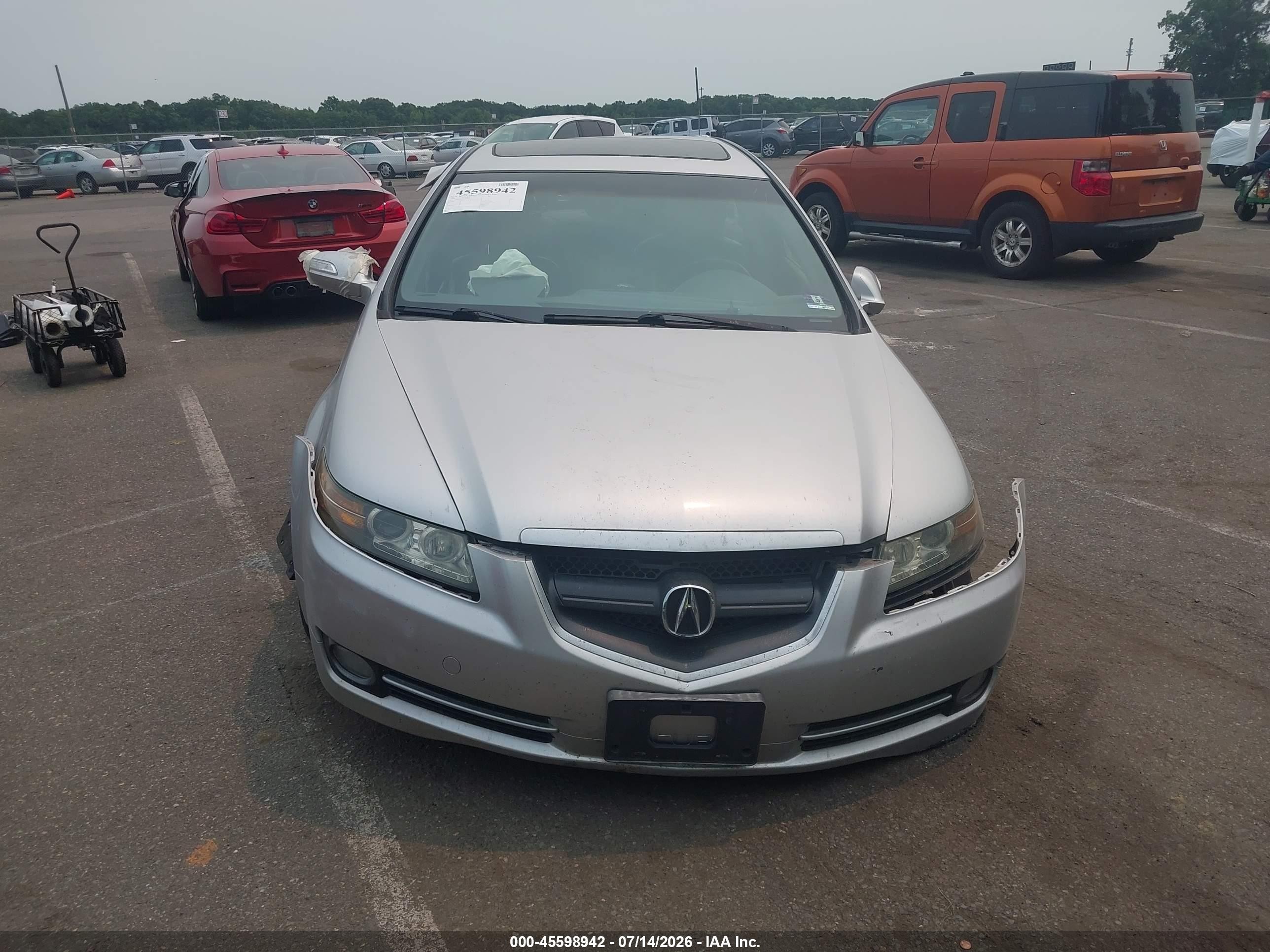 2008 Acura Tl 3.2 Silver vin: 19UUA66248A040437