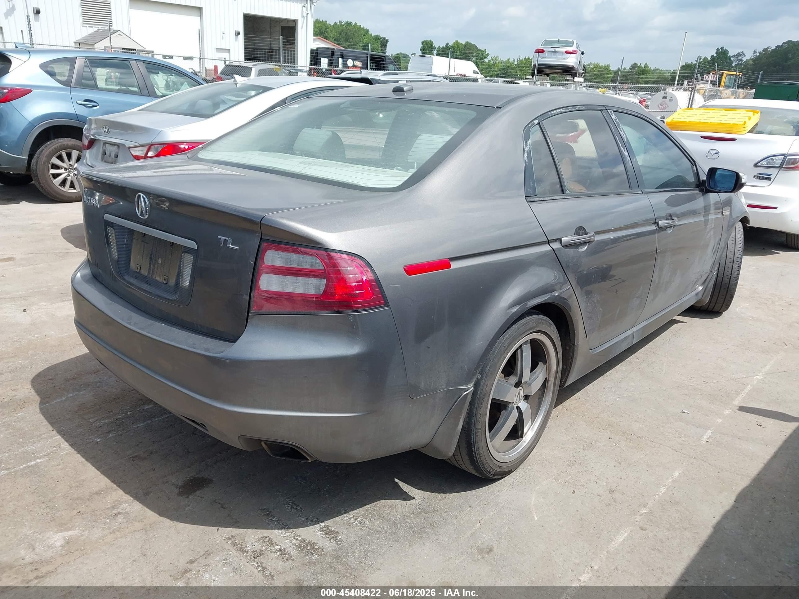 2008 Acura Tl 3.2 Gray vin: 19UUA66248A044259