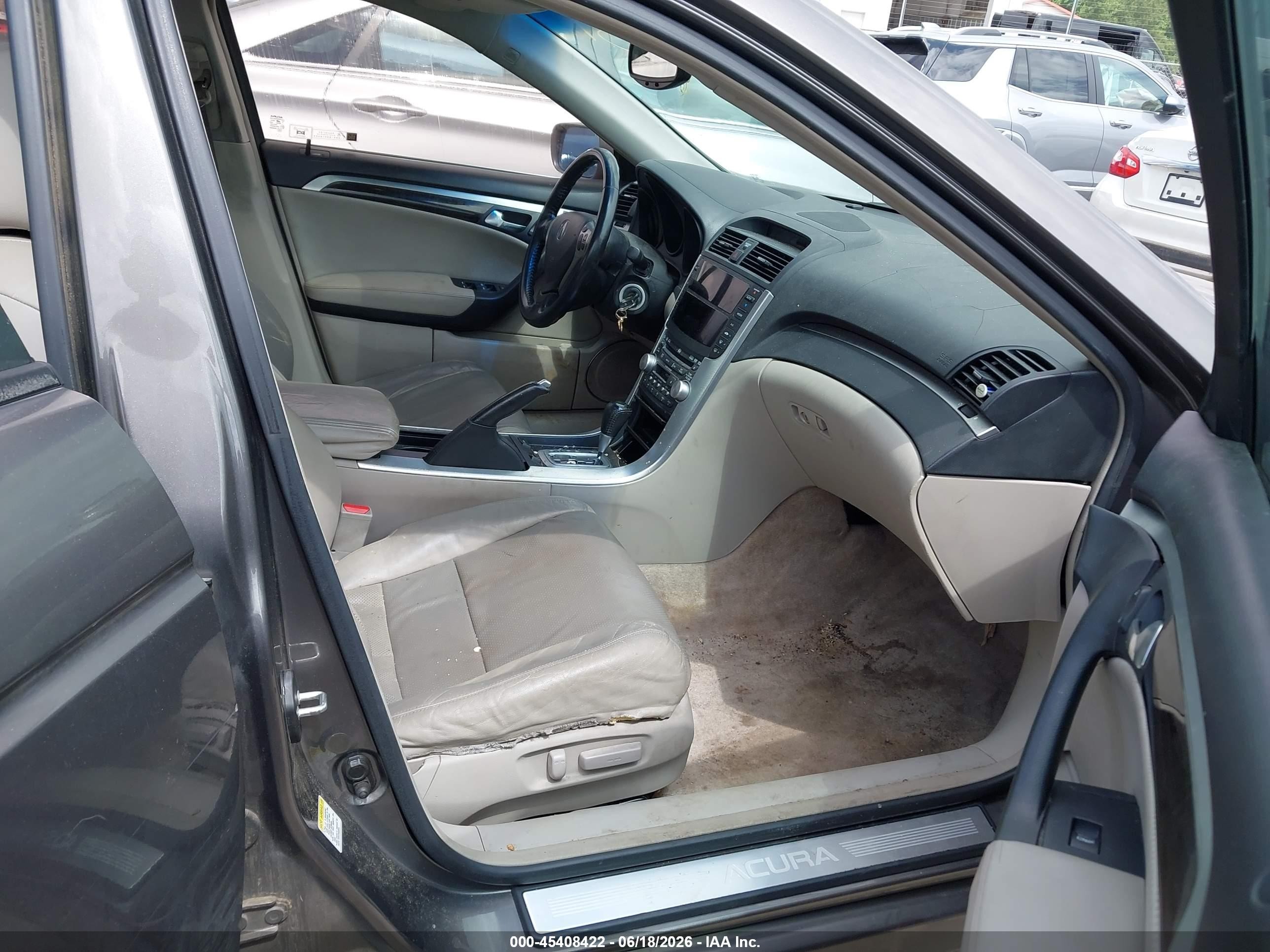 2008 Acura Tl 3.2 Gray vin: 19UUA66248A044259