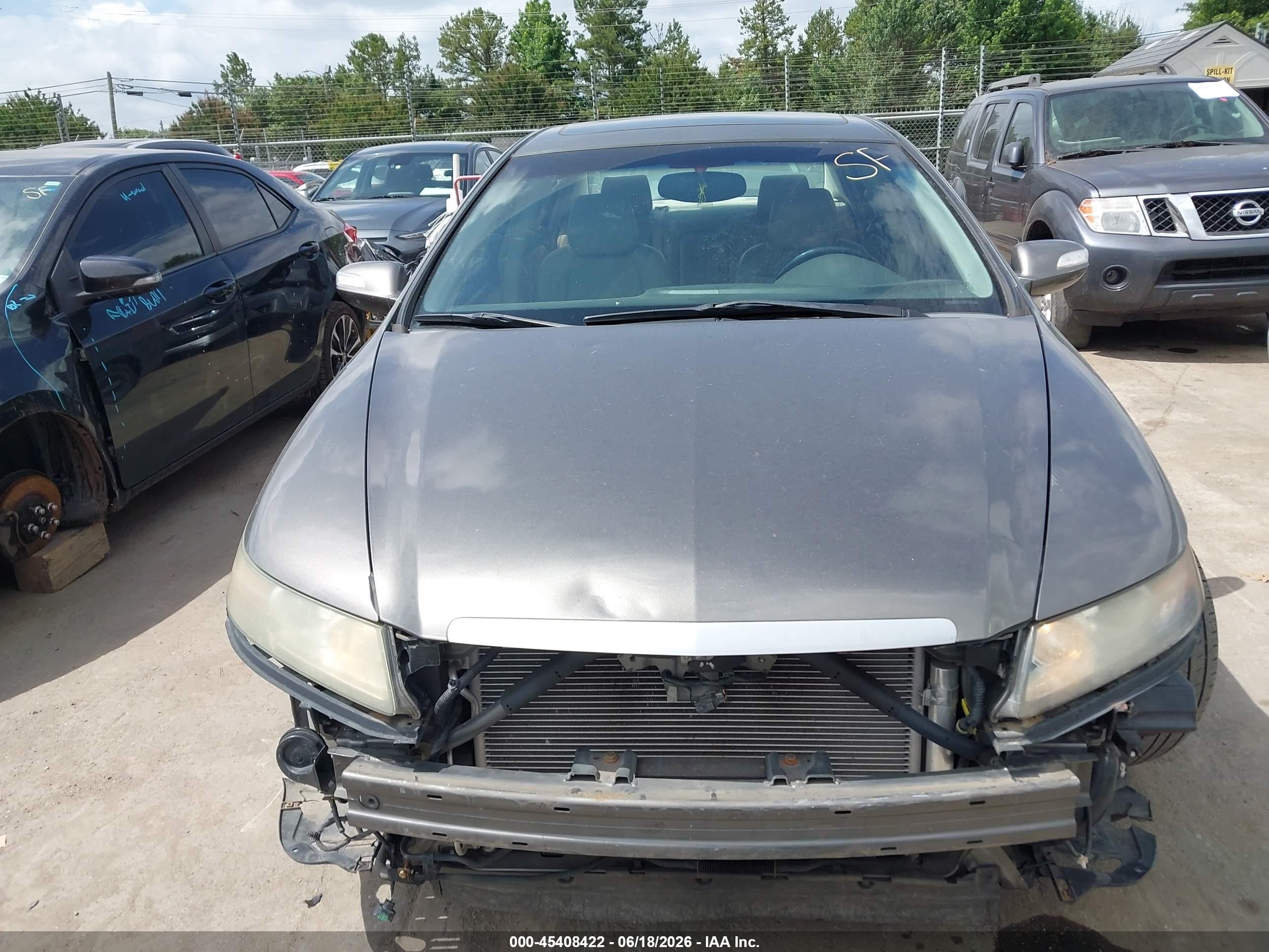 2008 Acura Tl 3.2 Gray vin: 19UUA66248A044259