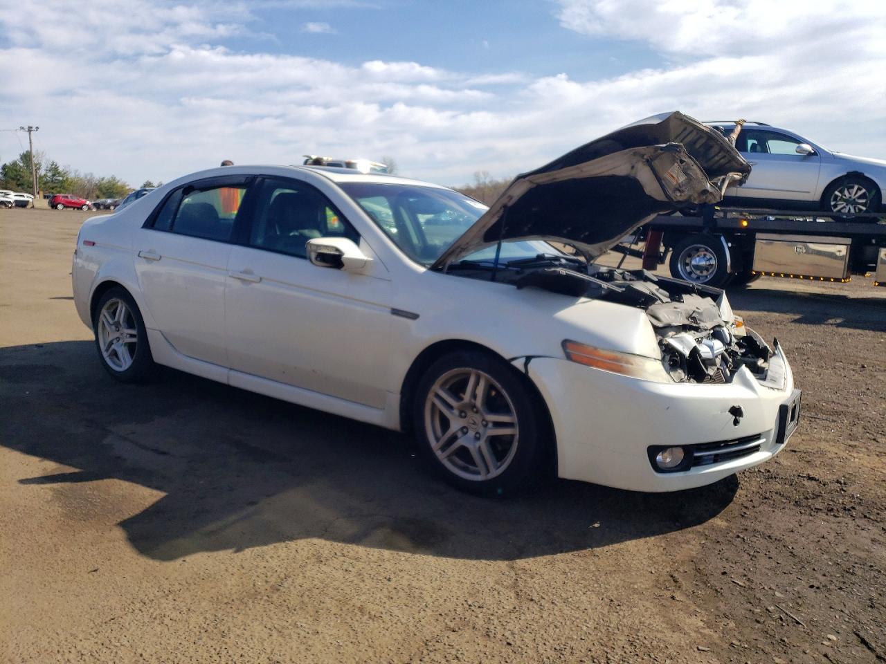2008 Acura Tl White vin: 19UUA66248A045508
