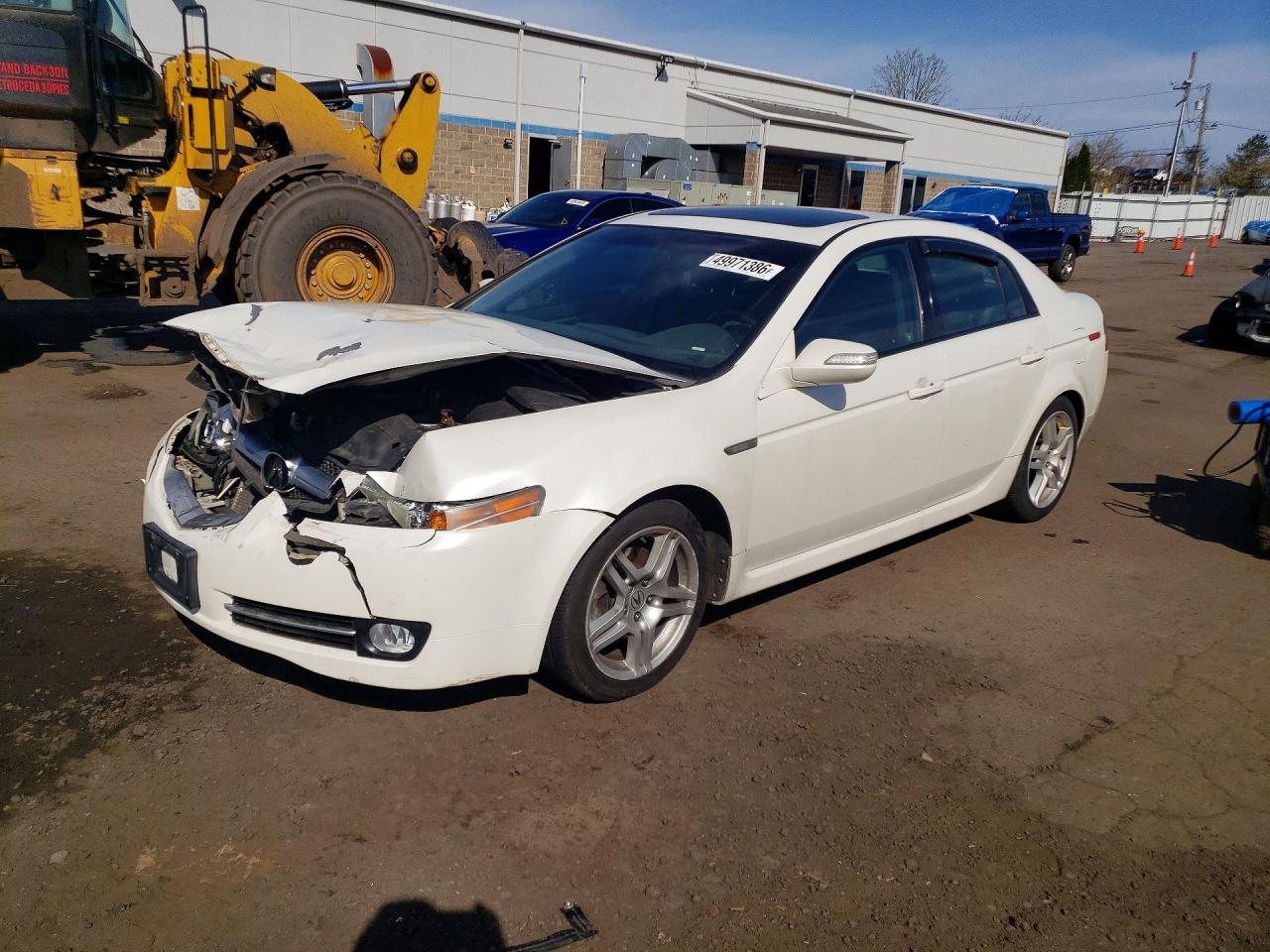 2008 Acura Tl White vin: 19UUA66248A045508