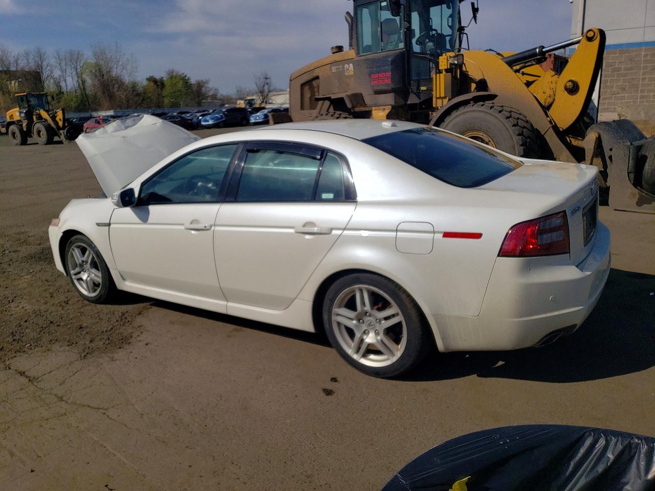 2008 Acura Tl White vin: 19UUA66248A045508