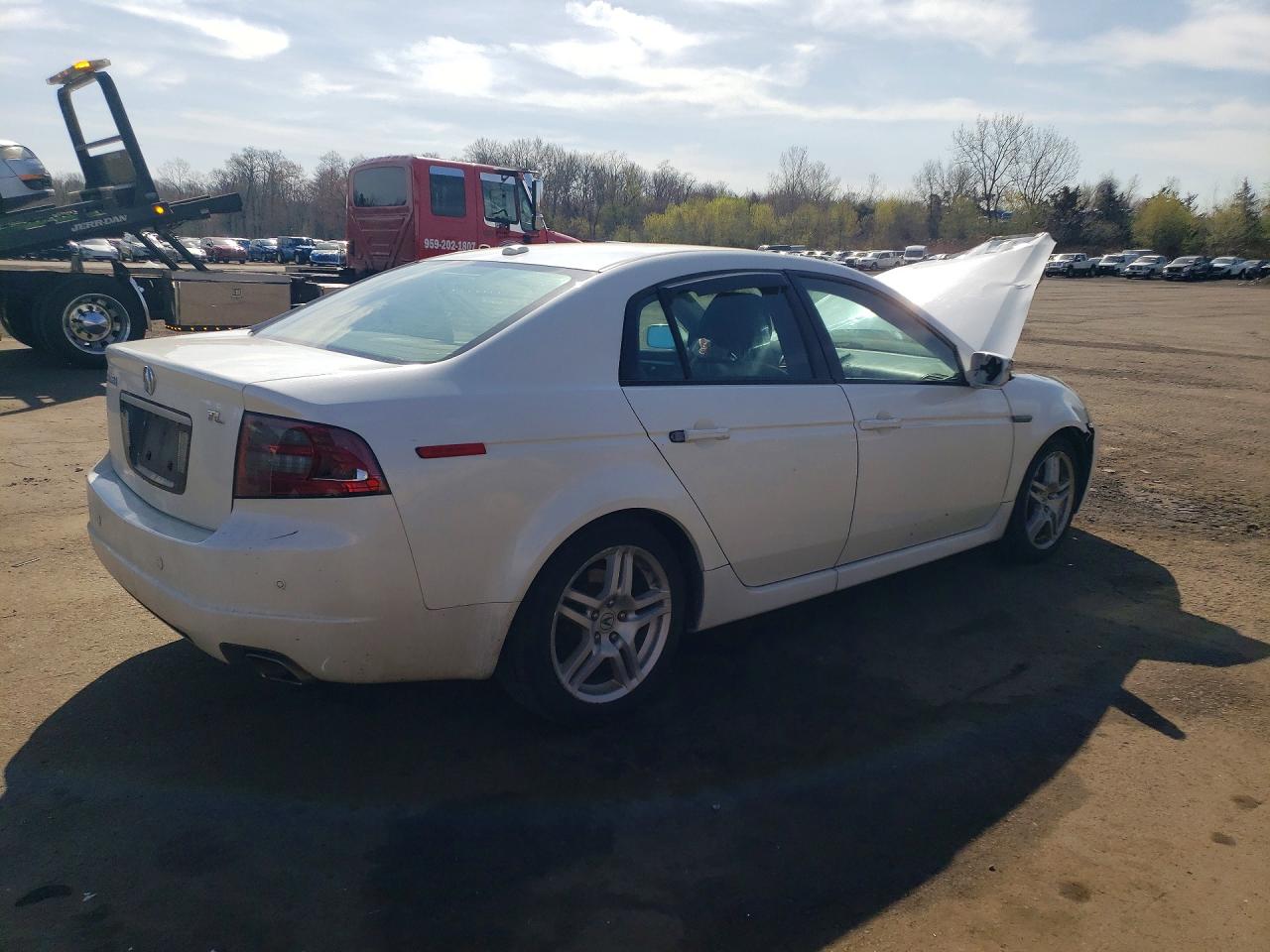 2008 Acura Tl White vin: 19UUA66248A045508