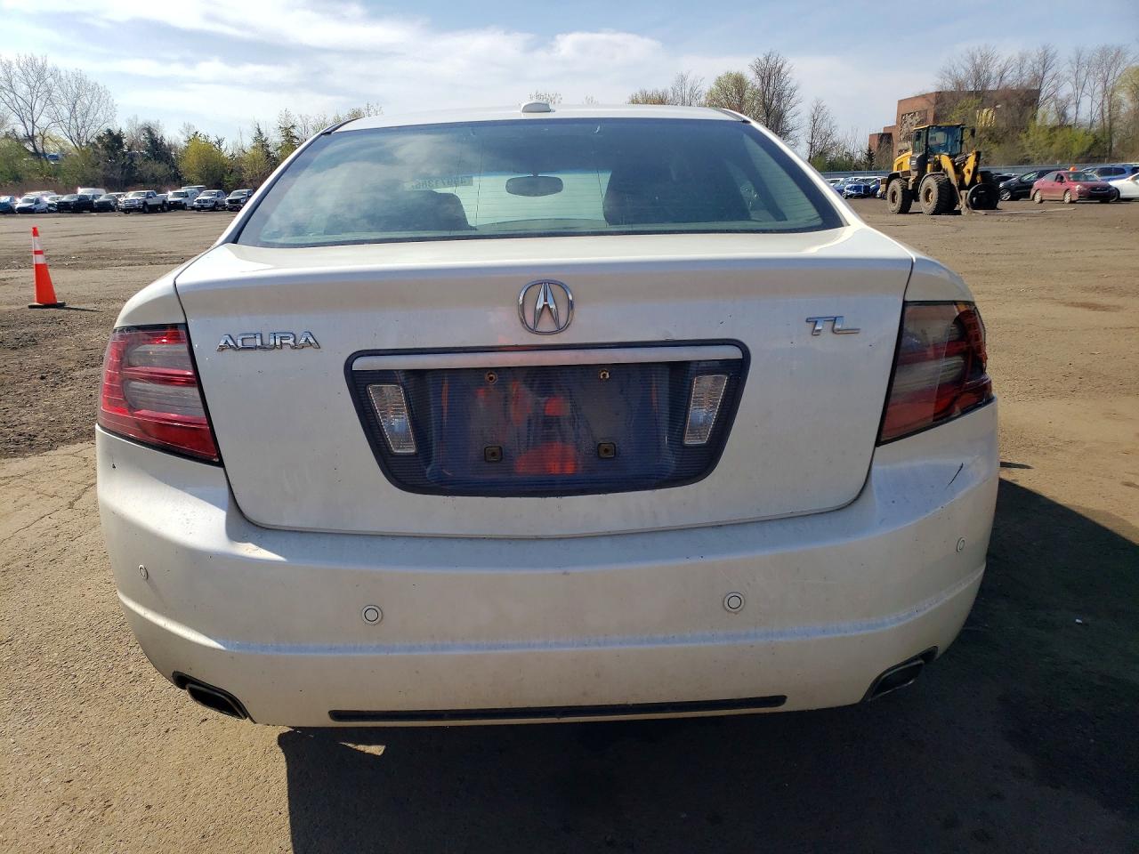 2008 Acura Tl White vin: 19UUA66248A045508