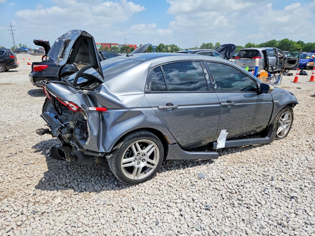2008 Acura Tl Gray vin: 19UUA66248A047873
