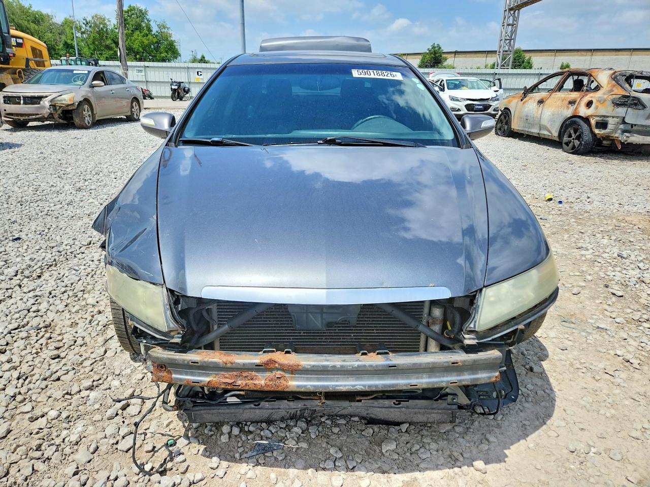 2008 Acura Tl Gray vin: 19UUA66248A047873