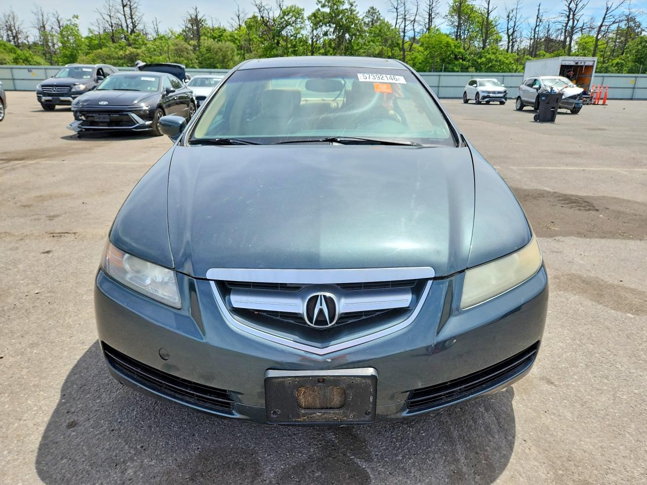 2004 Acura Tl Gray vin: 19UUA66254A010695
