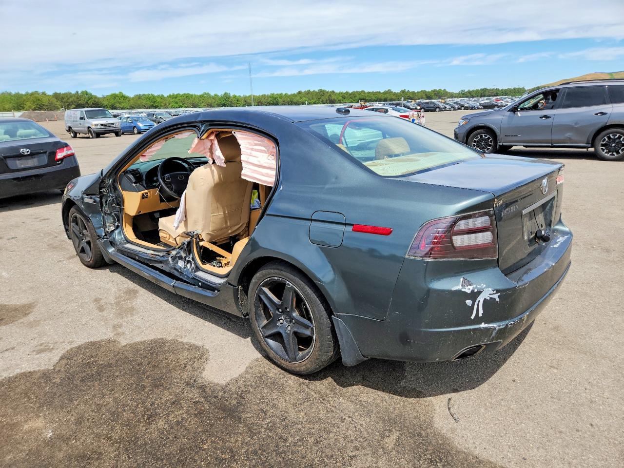 2004 Acura Tl Gray vin: 19UUA66254A010695