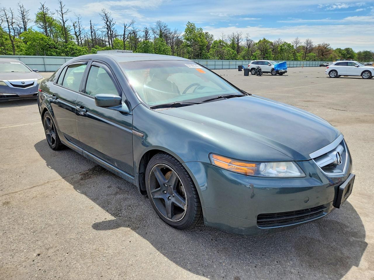 2004 Acura Tl Gray vin: 19UUA66254A010695