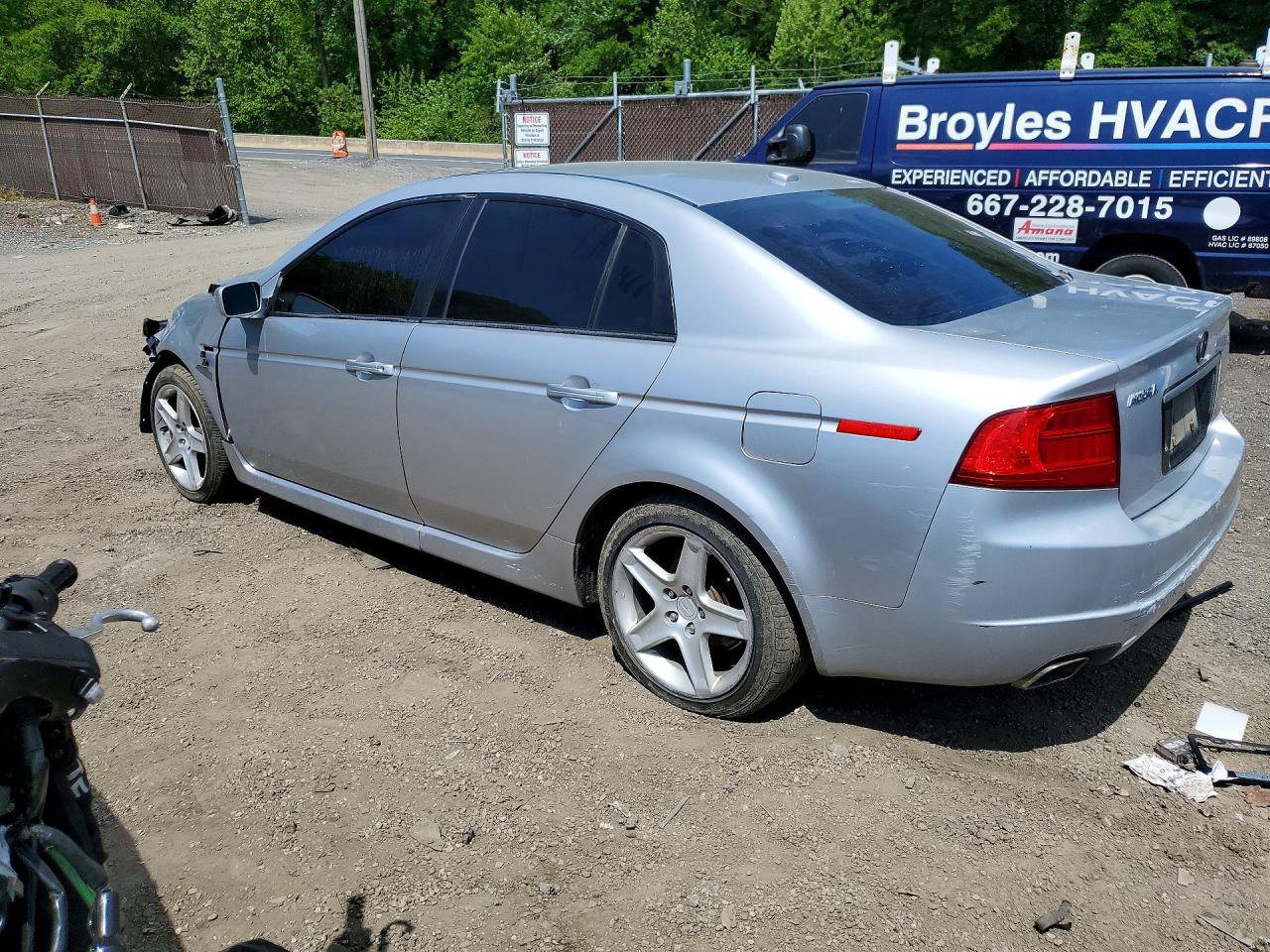 2004 Acura Tl Silver vin: 19UUA66254A024399