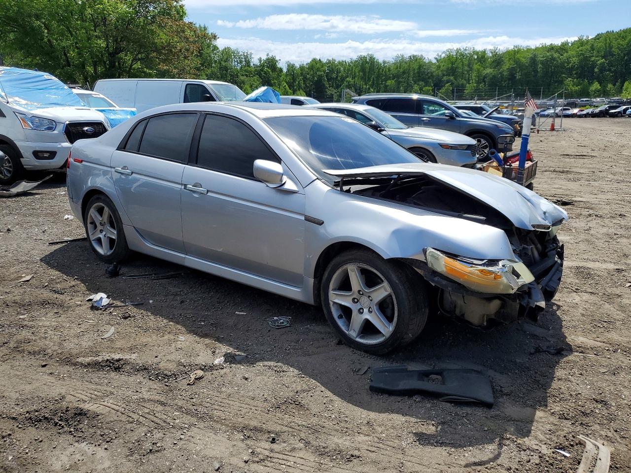 2004 Acura Tl Silver vin: 19UUA66254A024399
