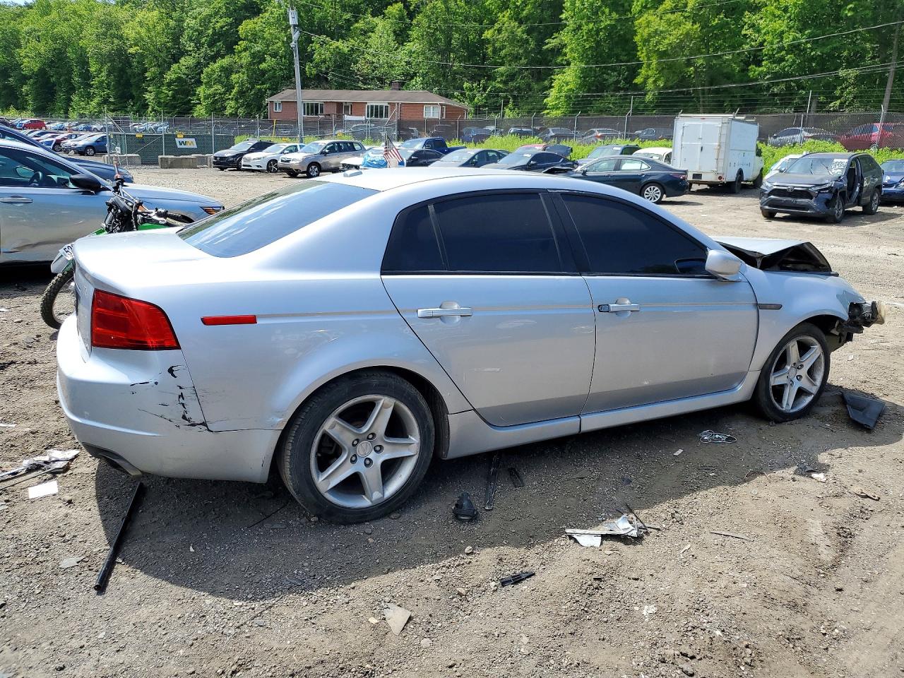 2004 Acura Tl Silver vin: 19UUA66254A024399