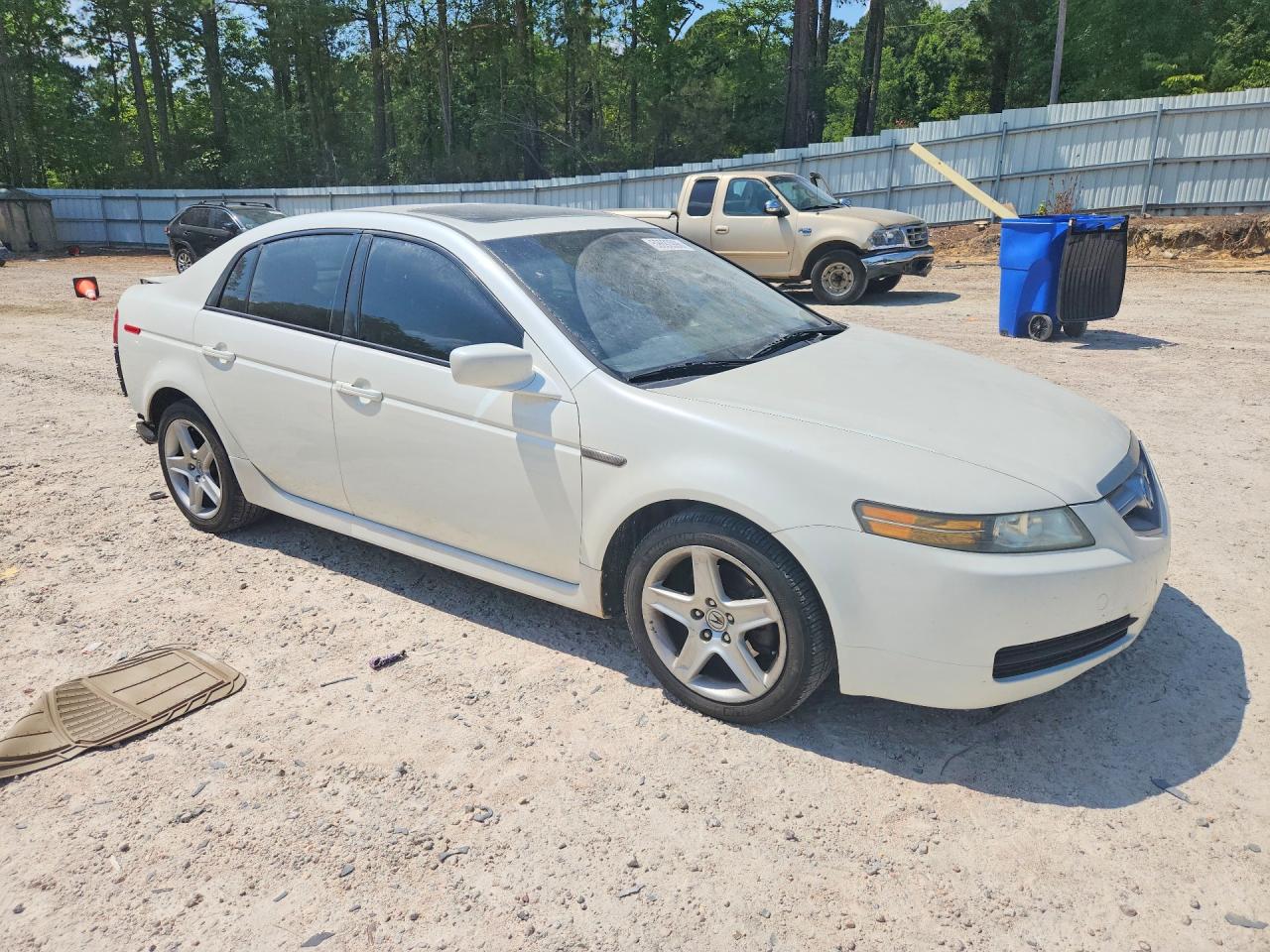 2004 Acura Tl Белый vin: 19UUA66254A048069