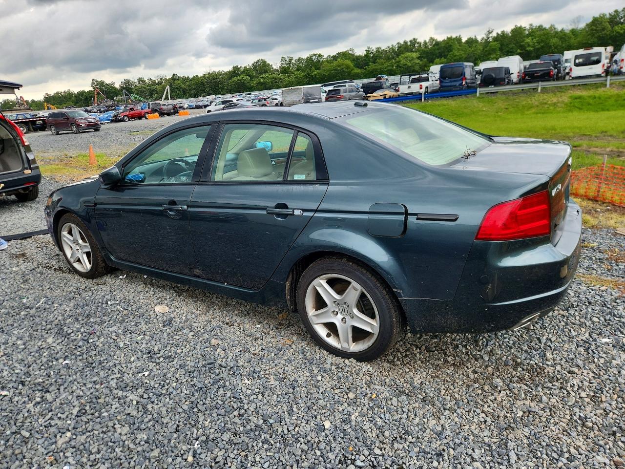 2005 Acura Tl Green vin: 19UUA66255A003876