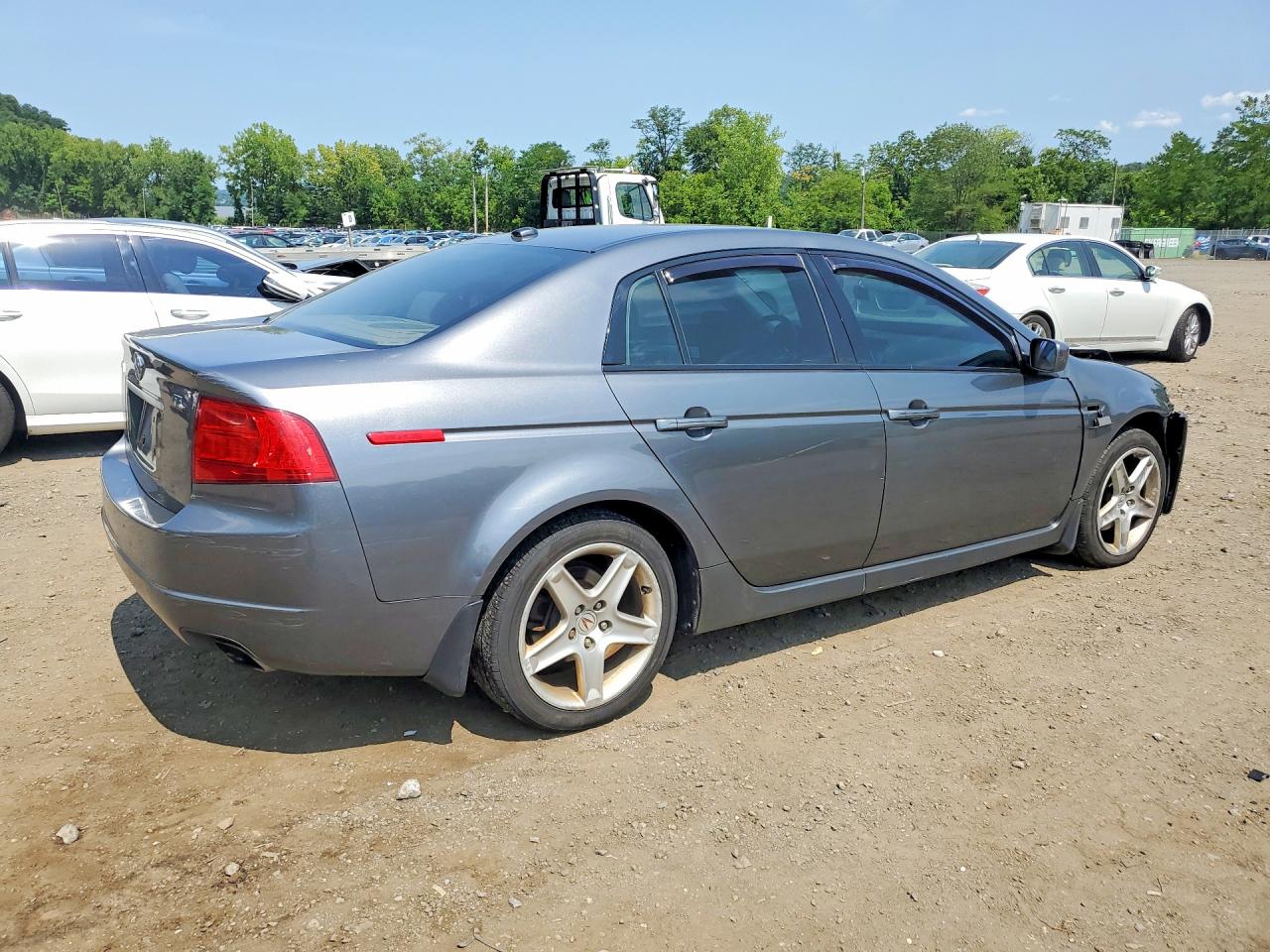 2005 Acura Tl Gray vin: 19UUA66255A007409
