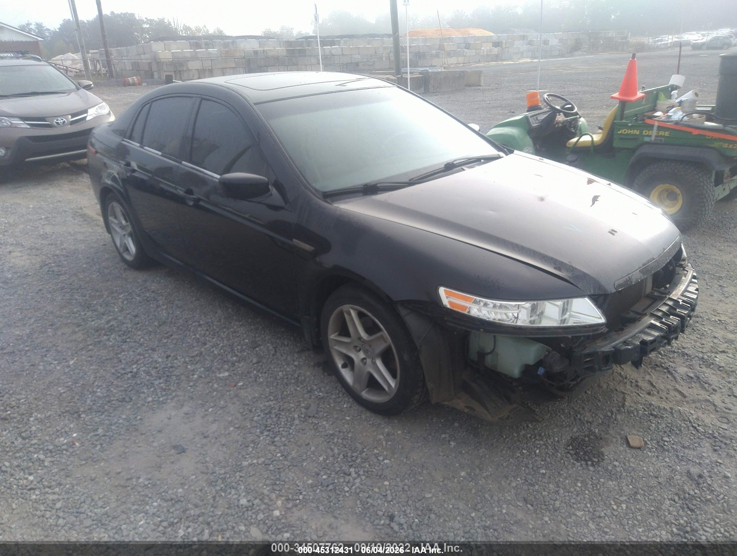2005 Acura Tl   Black vin: 19UUA66255A037073