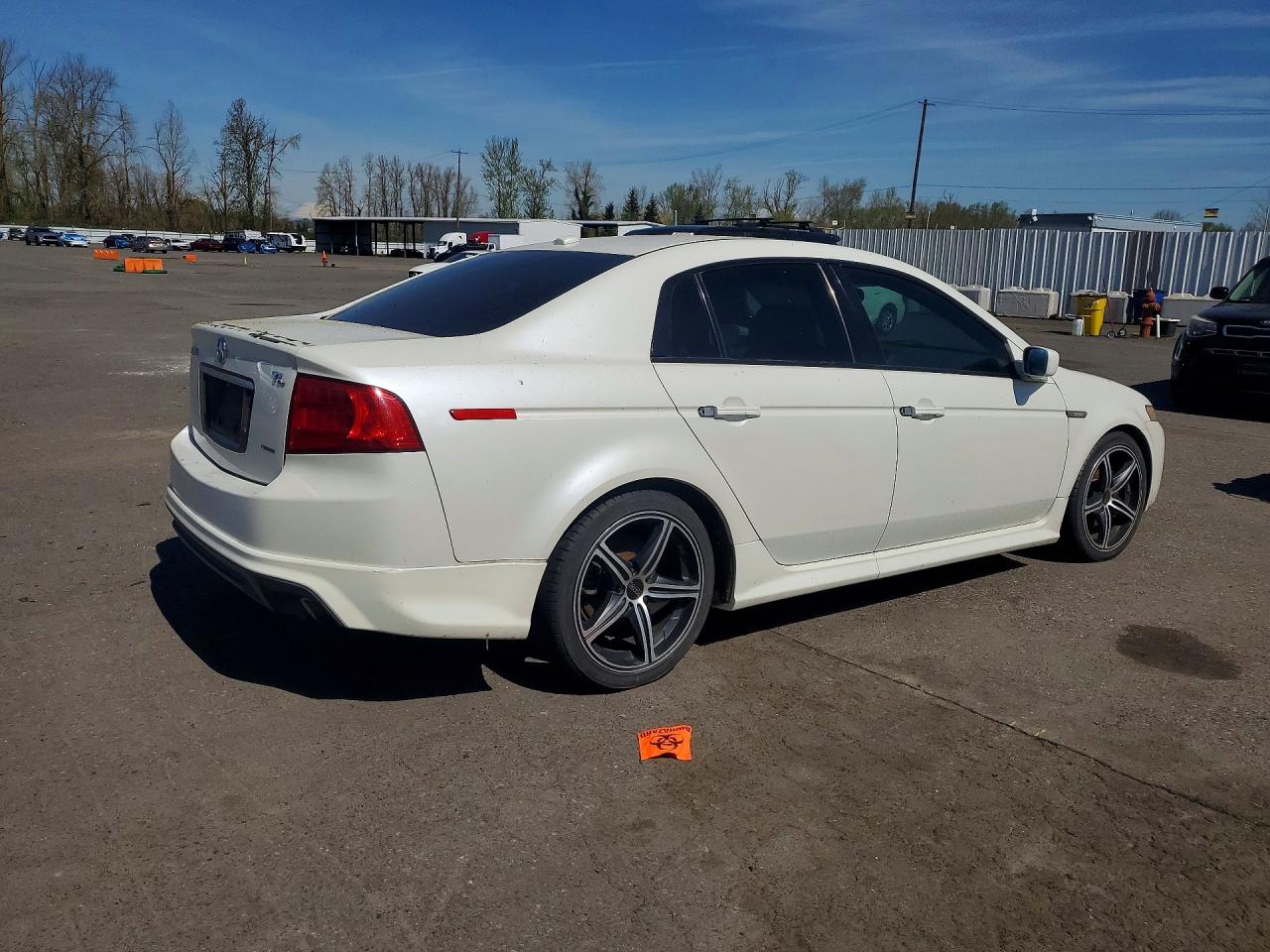 2005 Acura Tl White vin: 19UUA66255A041818