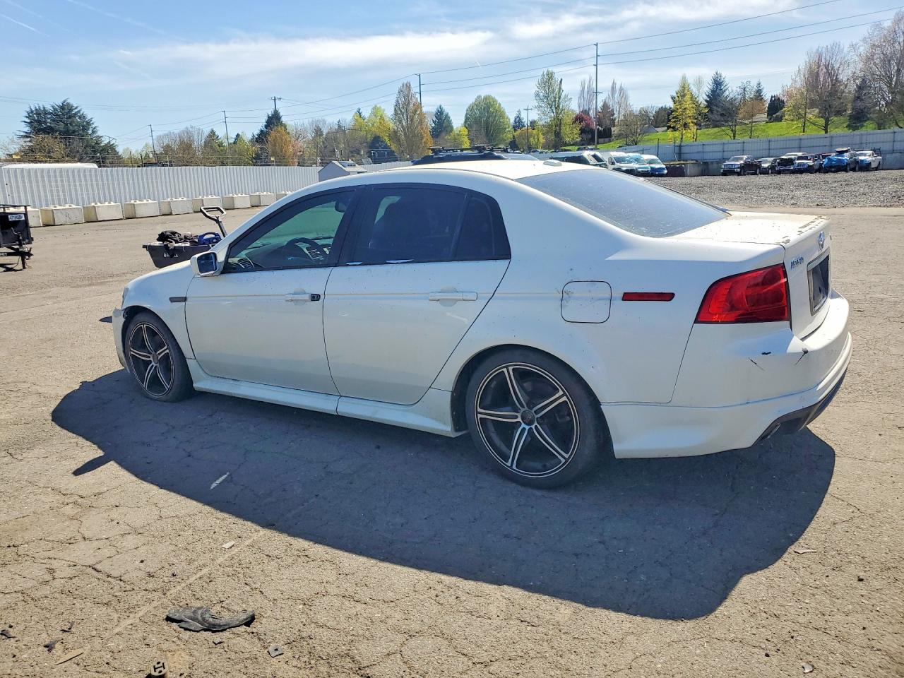2005 Acura Tl White vin: 19UUA66255A041818