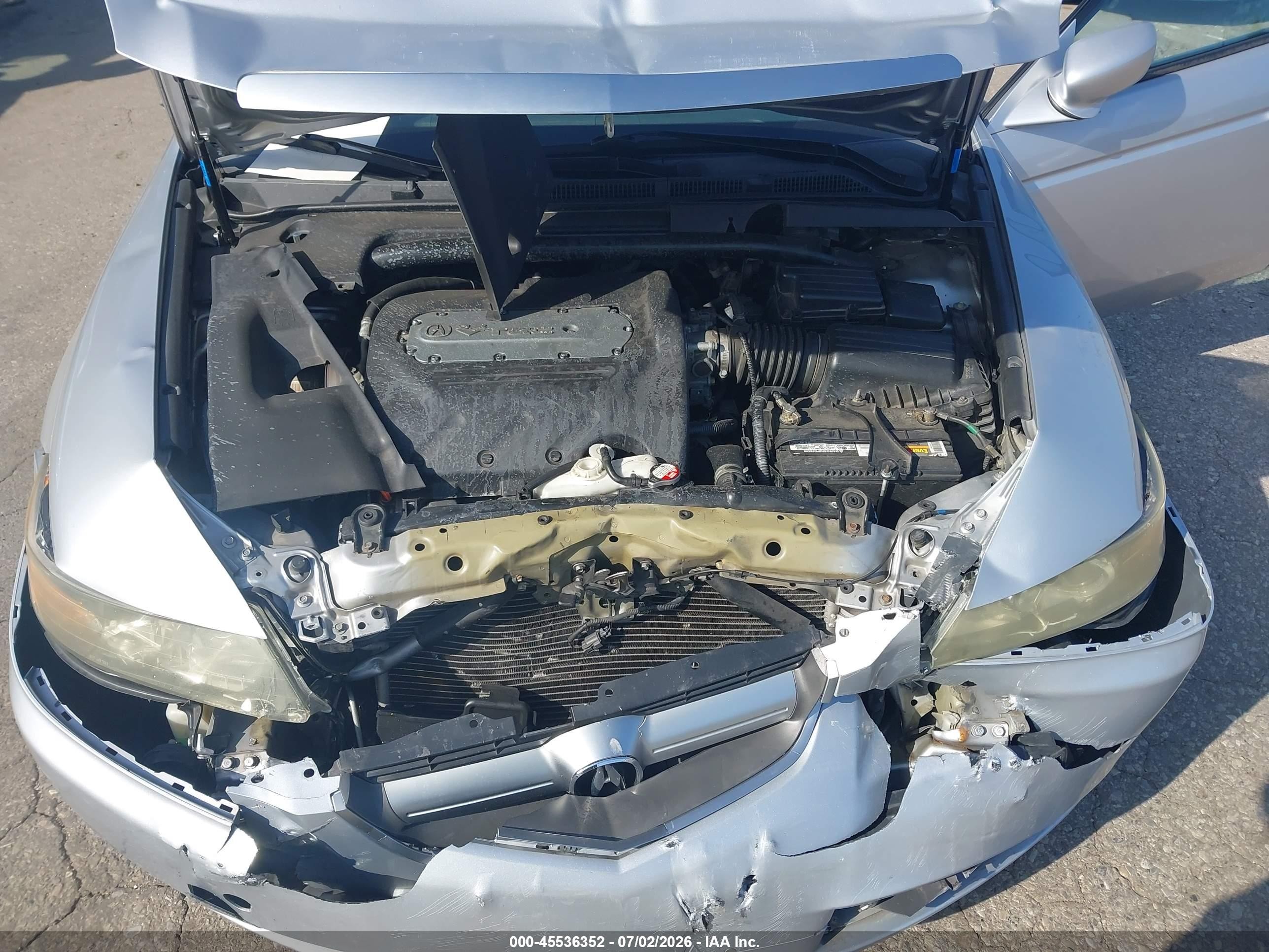 2005 Acura Tl   Gray vin: 19UUA66255A042032