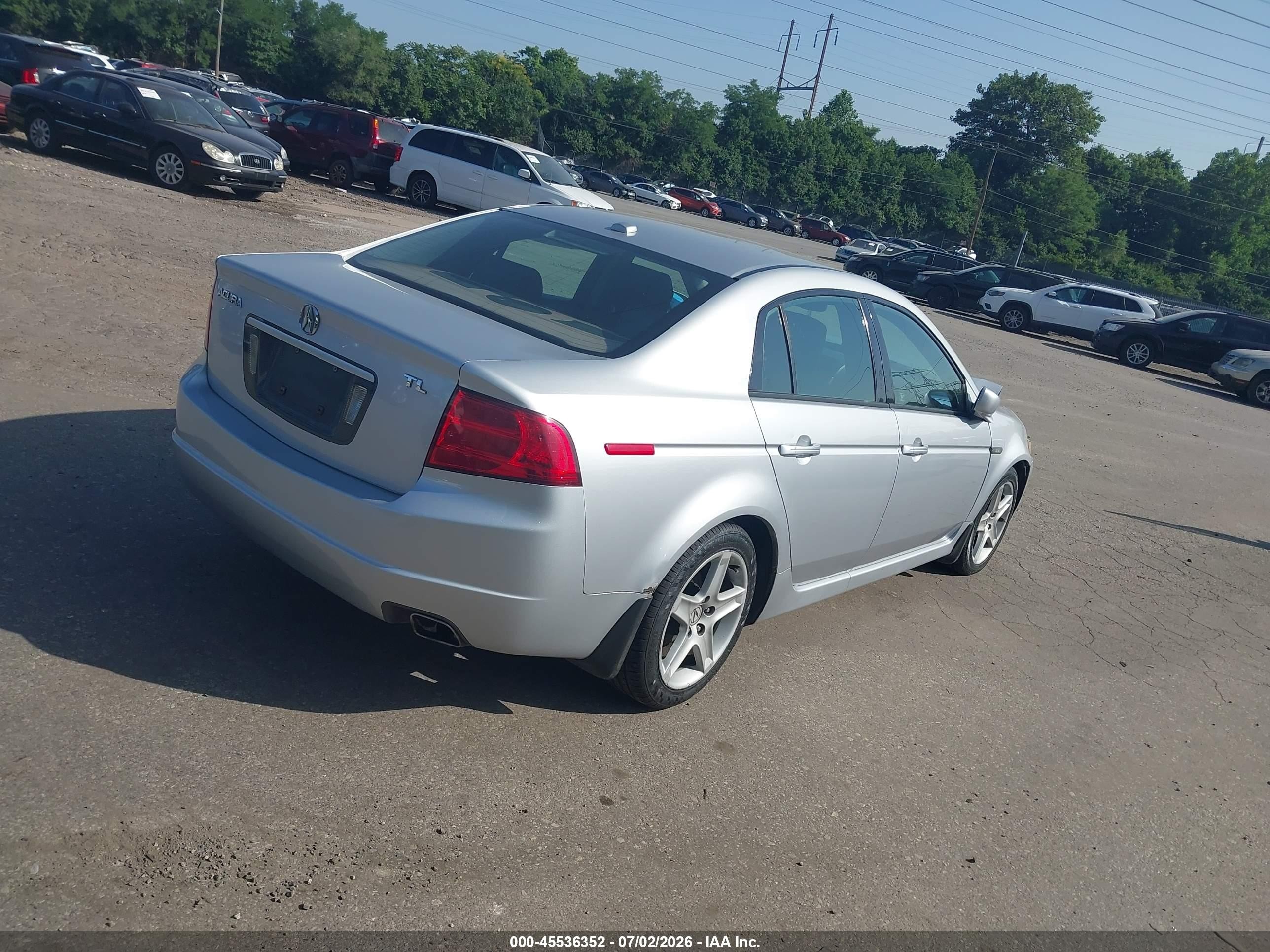2005 Acura Tl   Gray vin: 19UUA66255A042032
