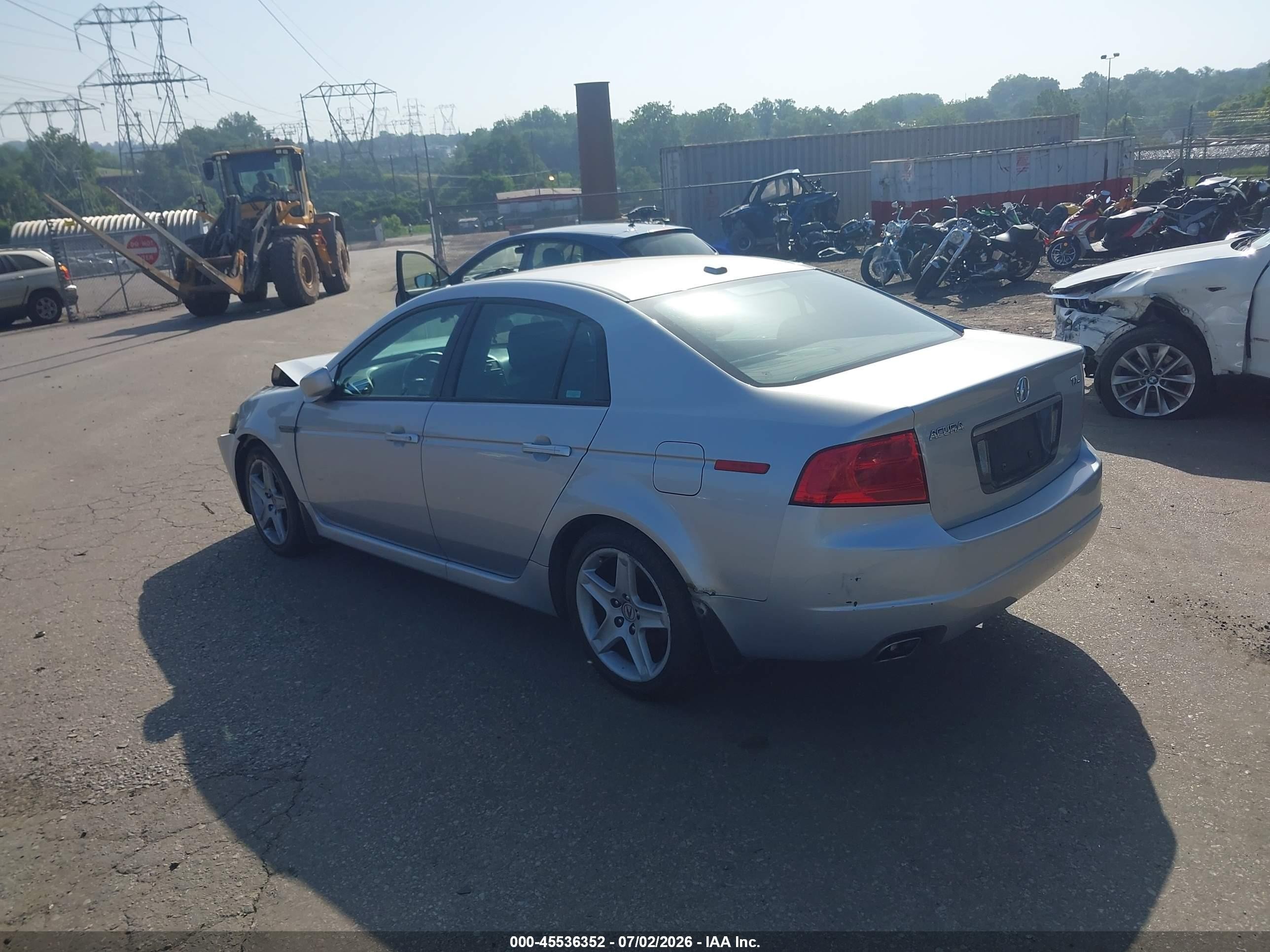 2005 Acura Tl   Gray vin: 19UUA66255A042032