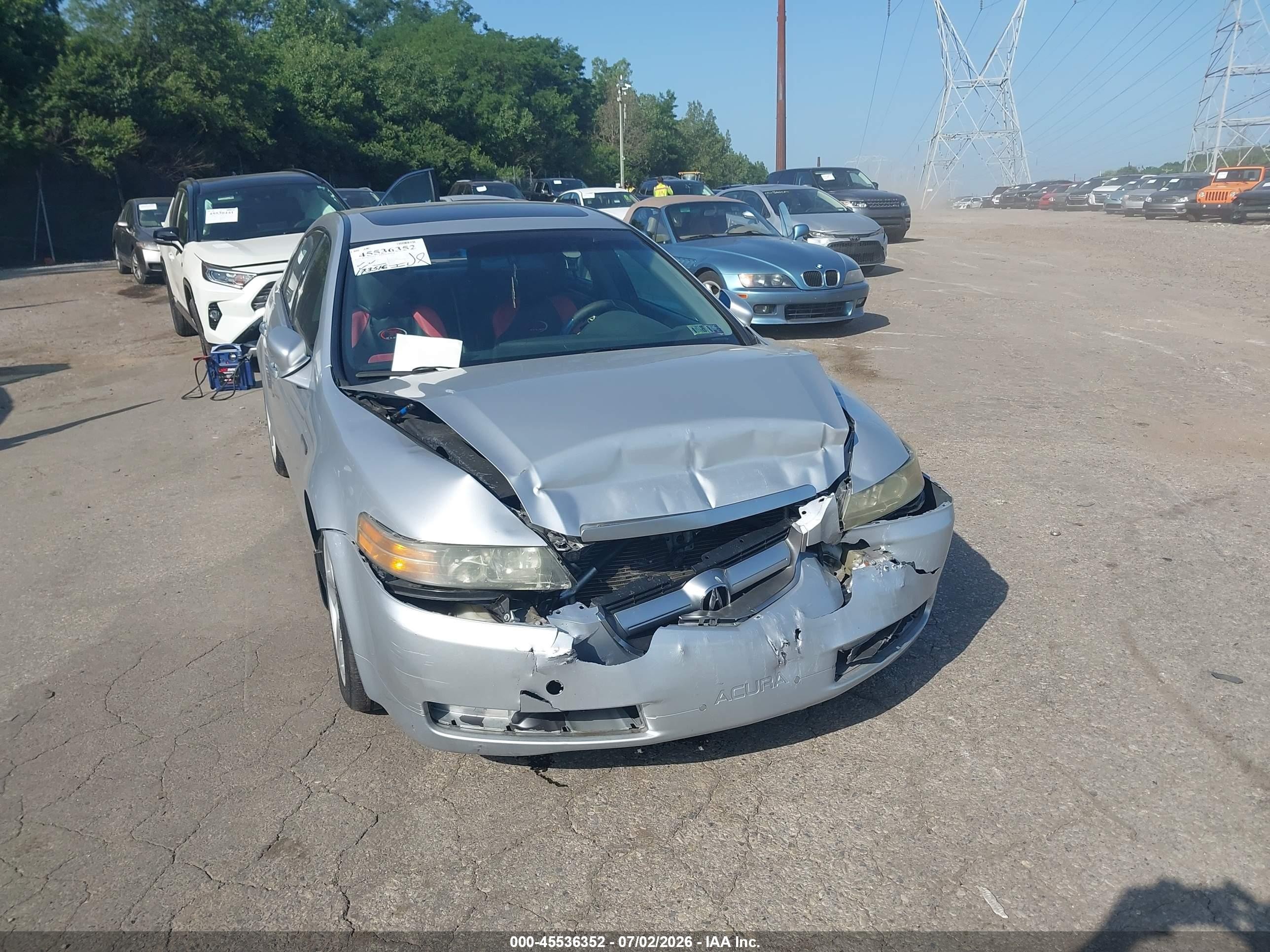 2005 Acura Tl   Gray vin: 19UUA66255A042032