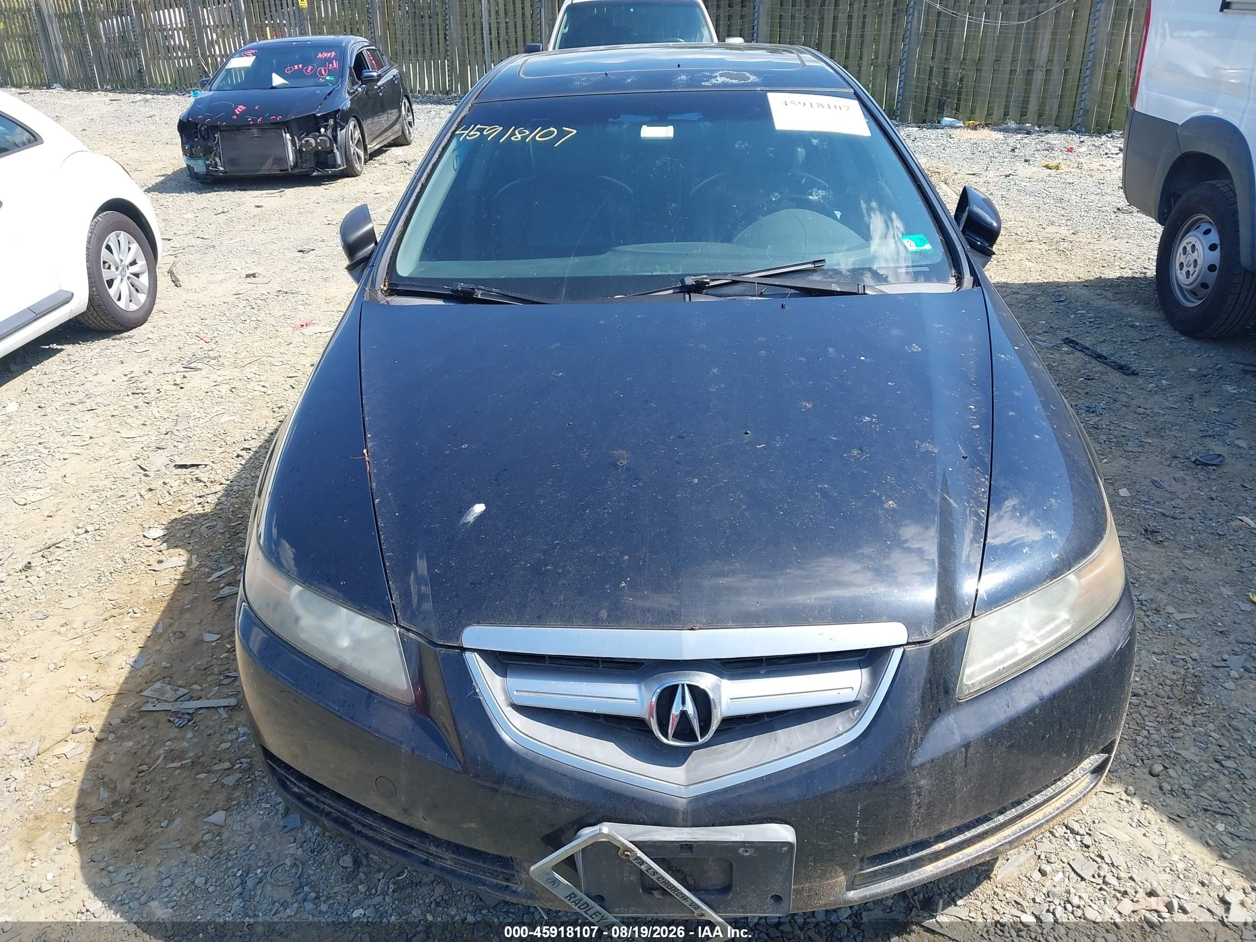 2005 Acura Tl   Черный vin: 19UUA66255A056528