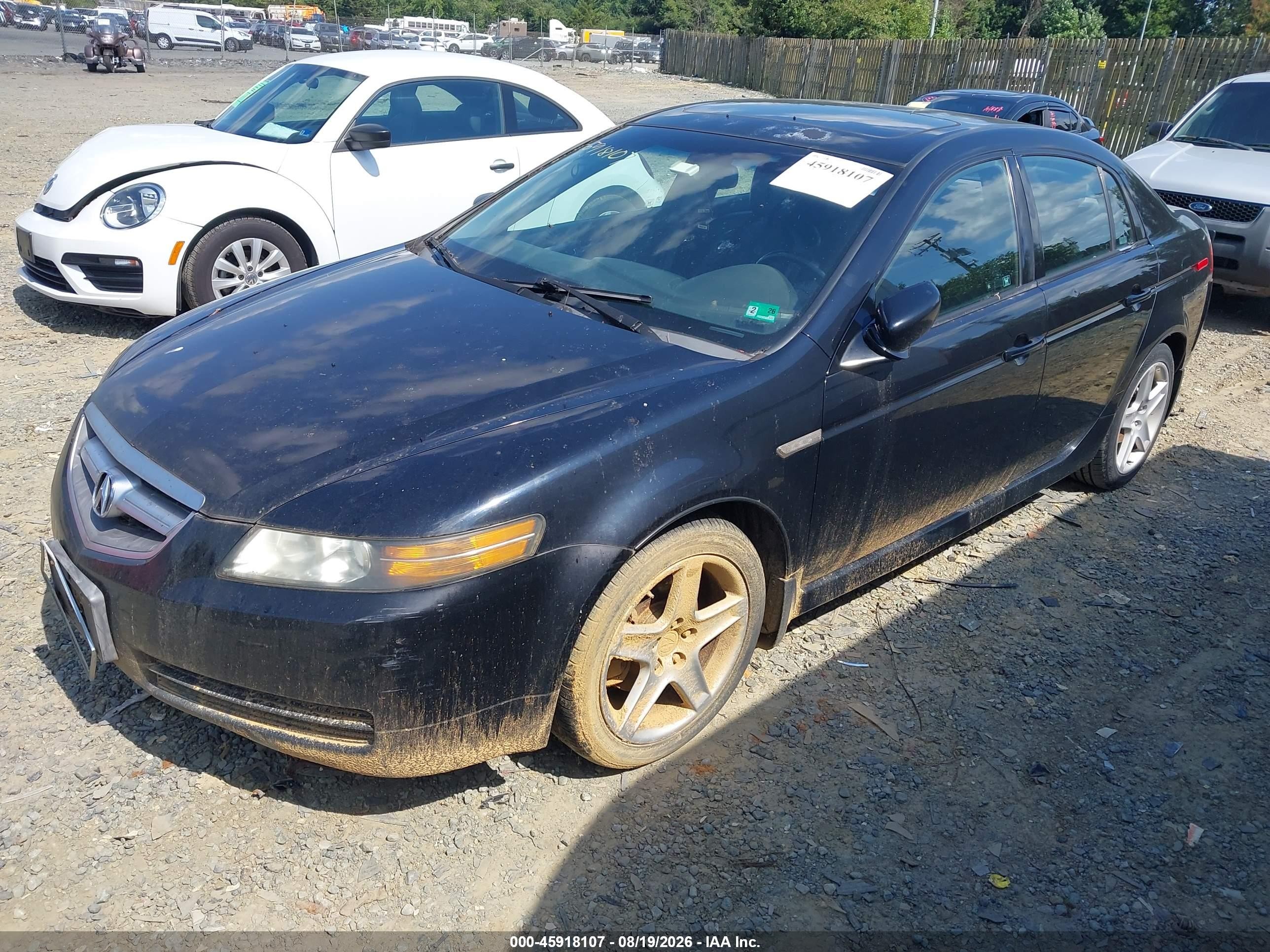 2005 Acura Tl   Черный vin: 19UUA66255A056528