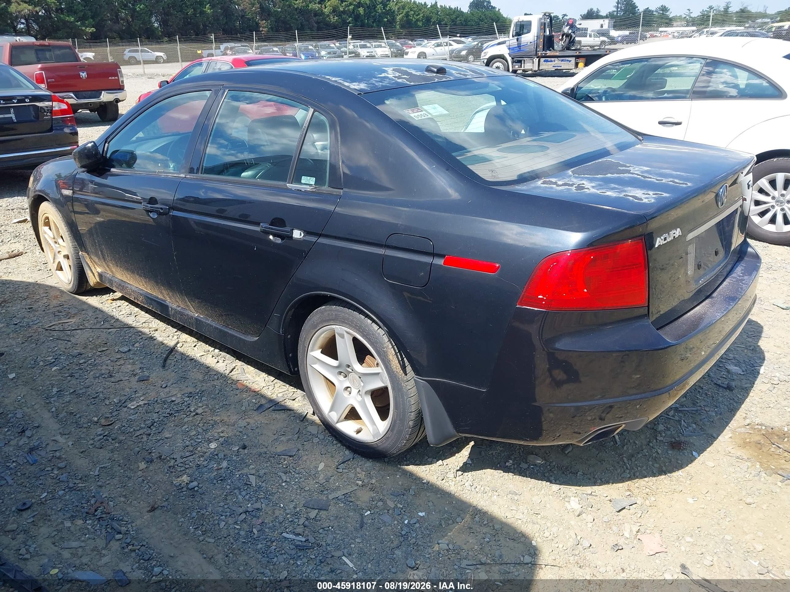 2005 Acura Tl   Черный vin: 19UUA66255A056528