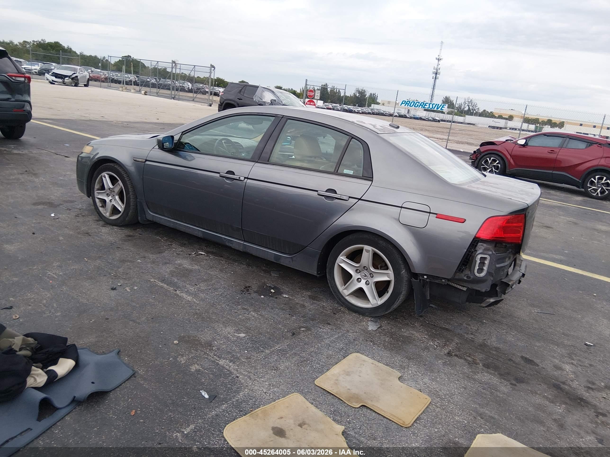 2005 Acura Tl   Gray vin: 19UUA66255A079341