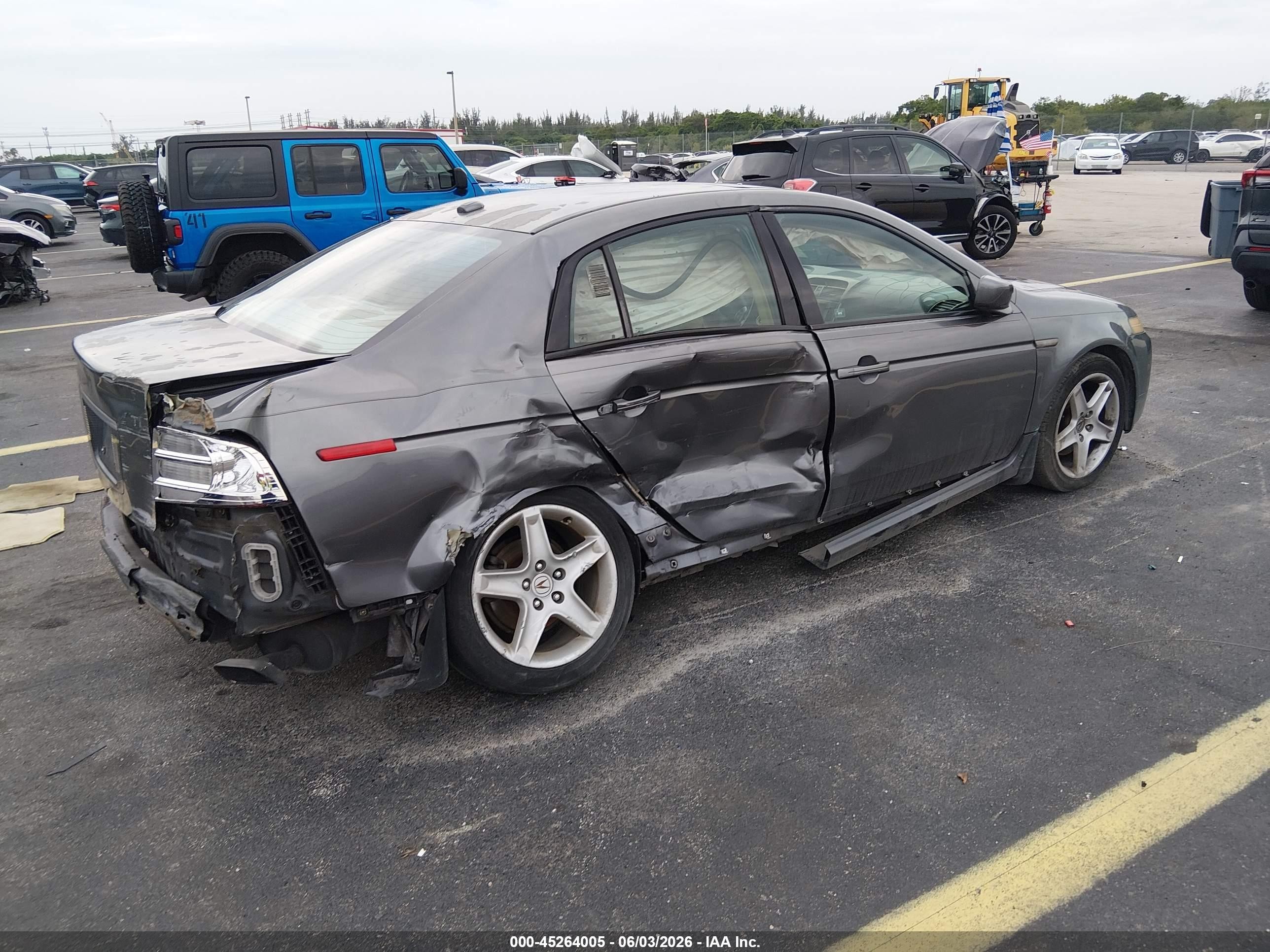 2005 Acura Tl   Gray vin: 19UUA66255A079341