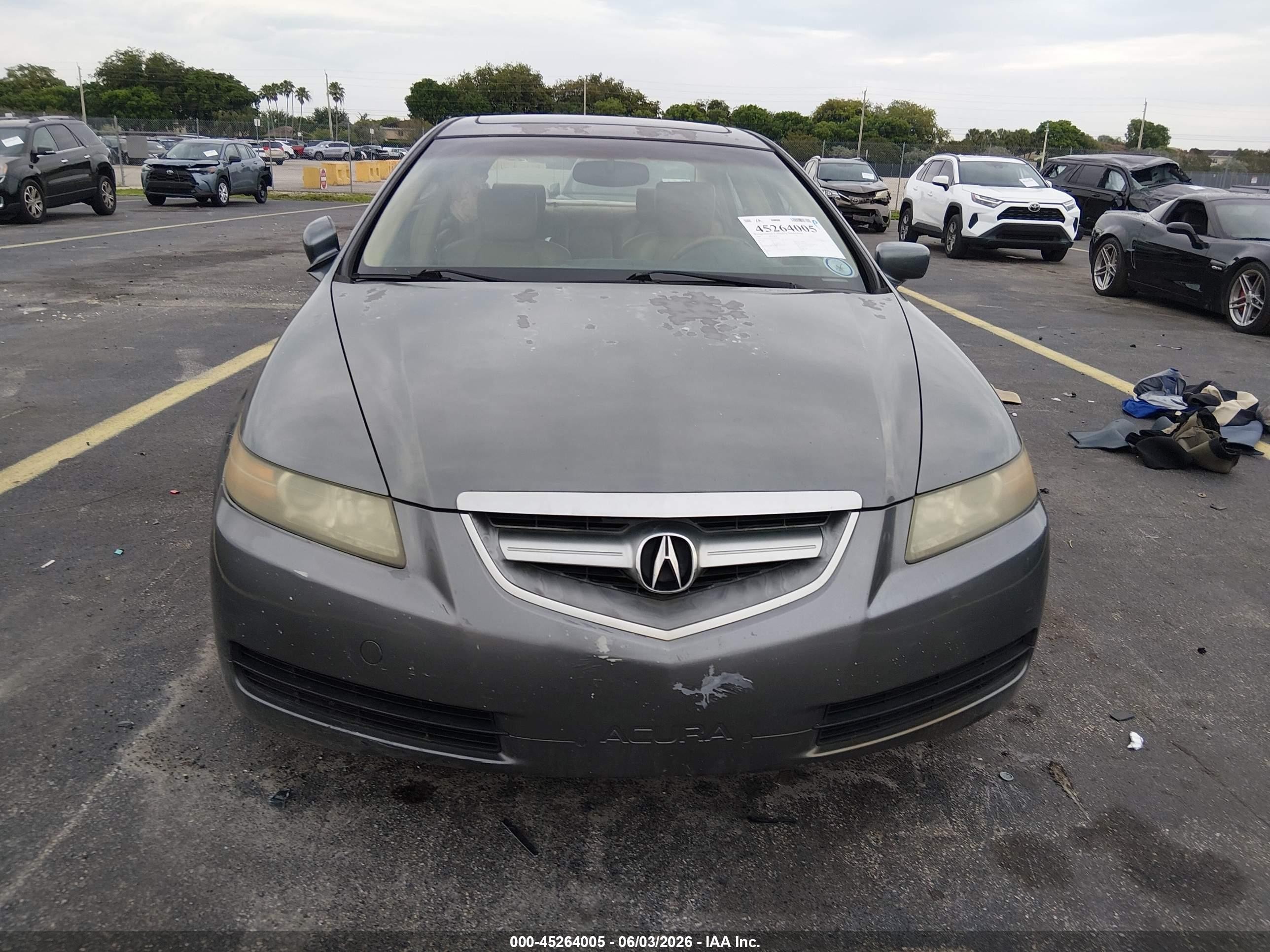 2005 Acura Tl   Gray vin: 19UUA66255A079341