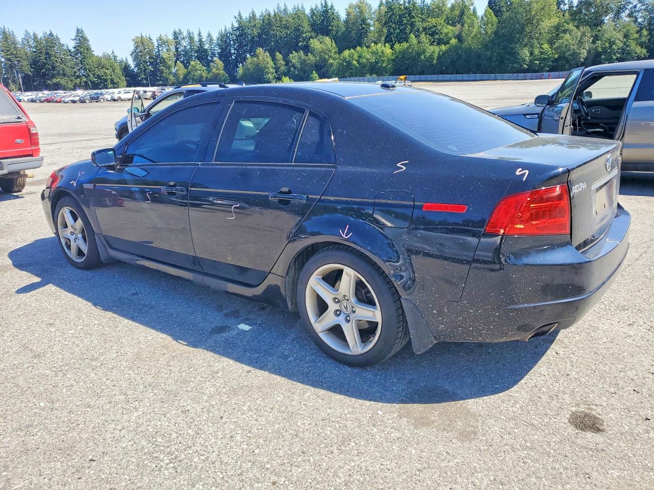 2006 Acura 3.2tl Black vin: 19UUA66256A047264