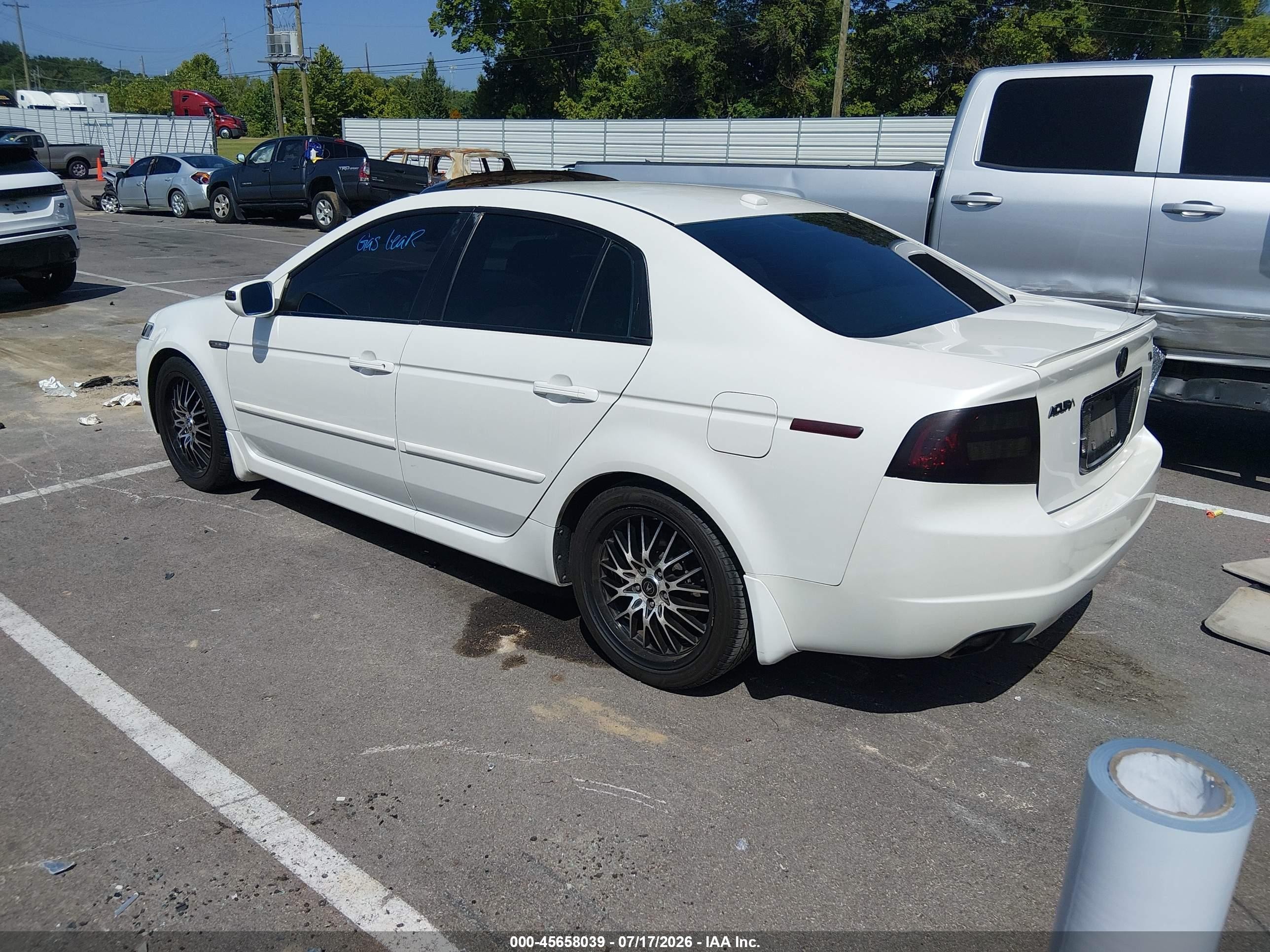2007 Acura Tl 3.2 Белый vin: 19UUA66257A017442