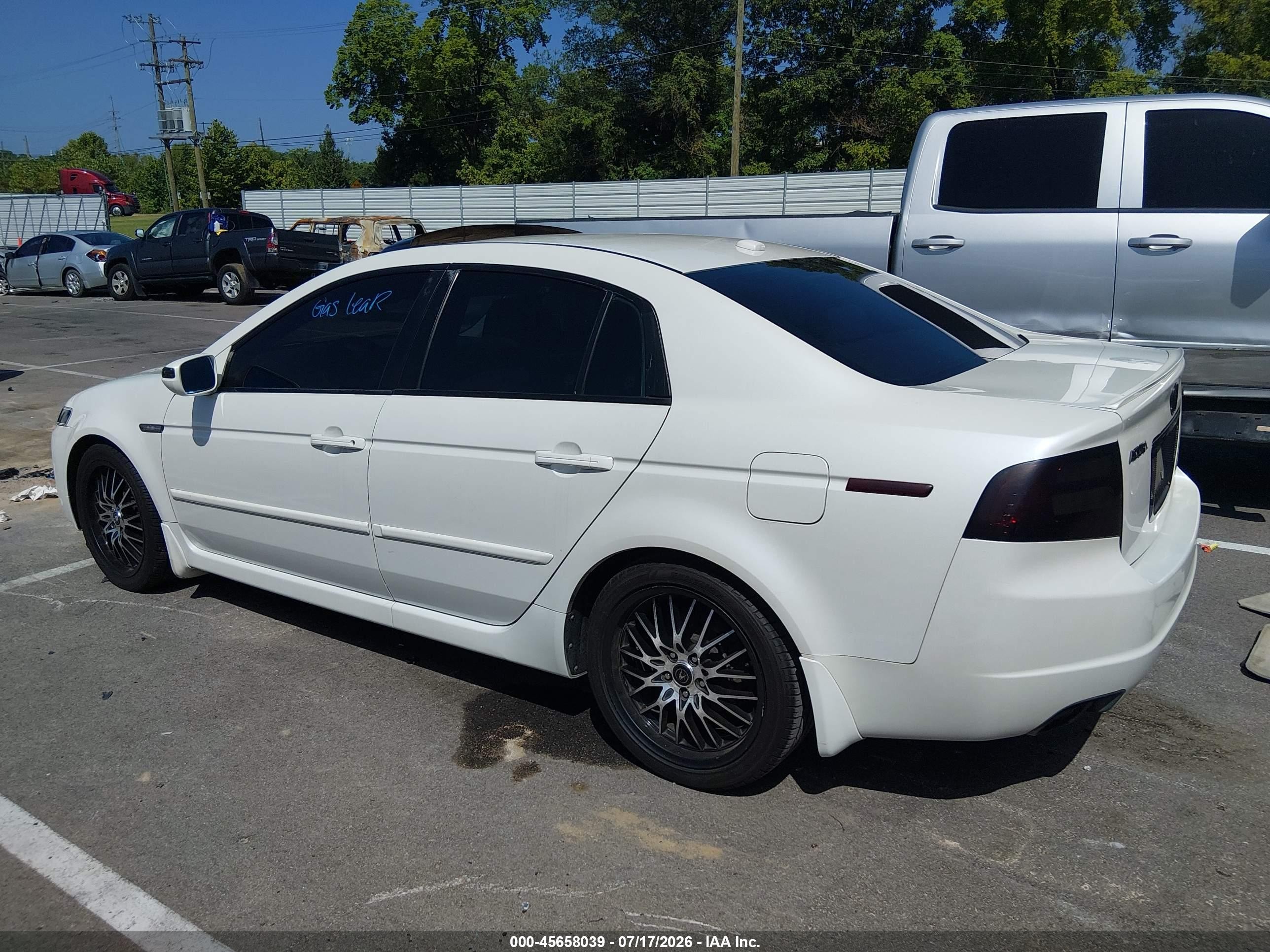 2007 Acura Tl 3.2 Белый vin: 19UUA66257A017442