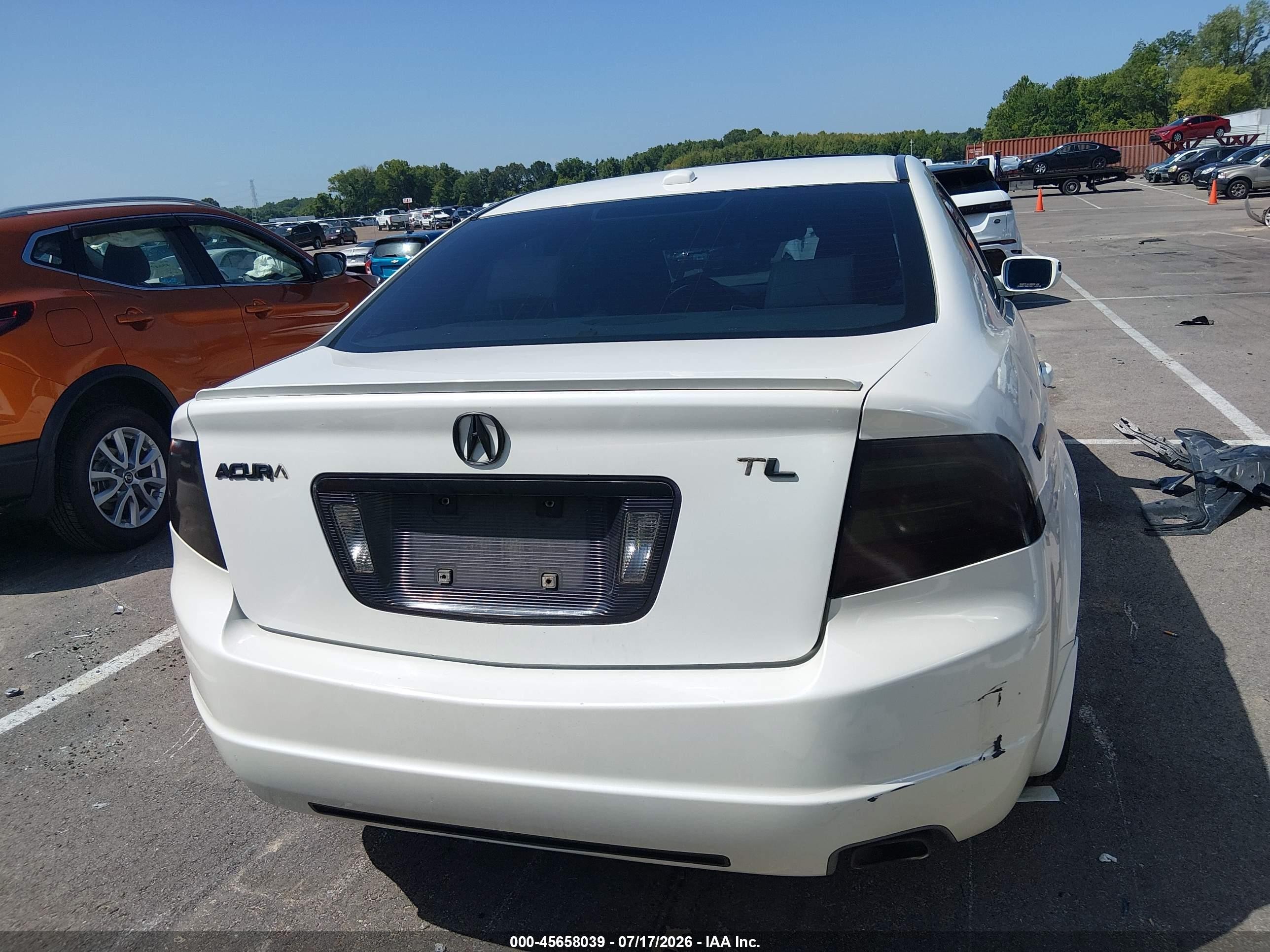 2007 Acura Tl 3.2 Белый vin: 19UUA66257A017442