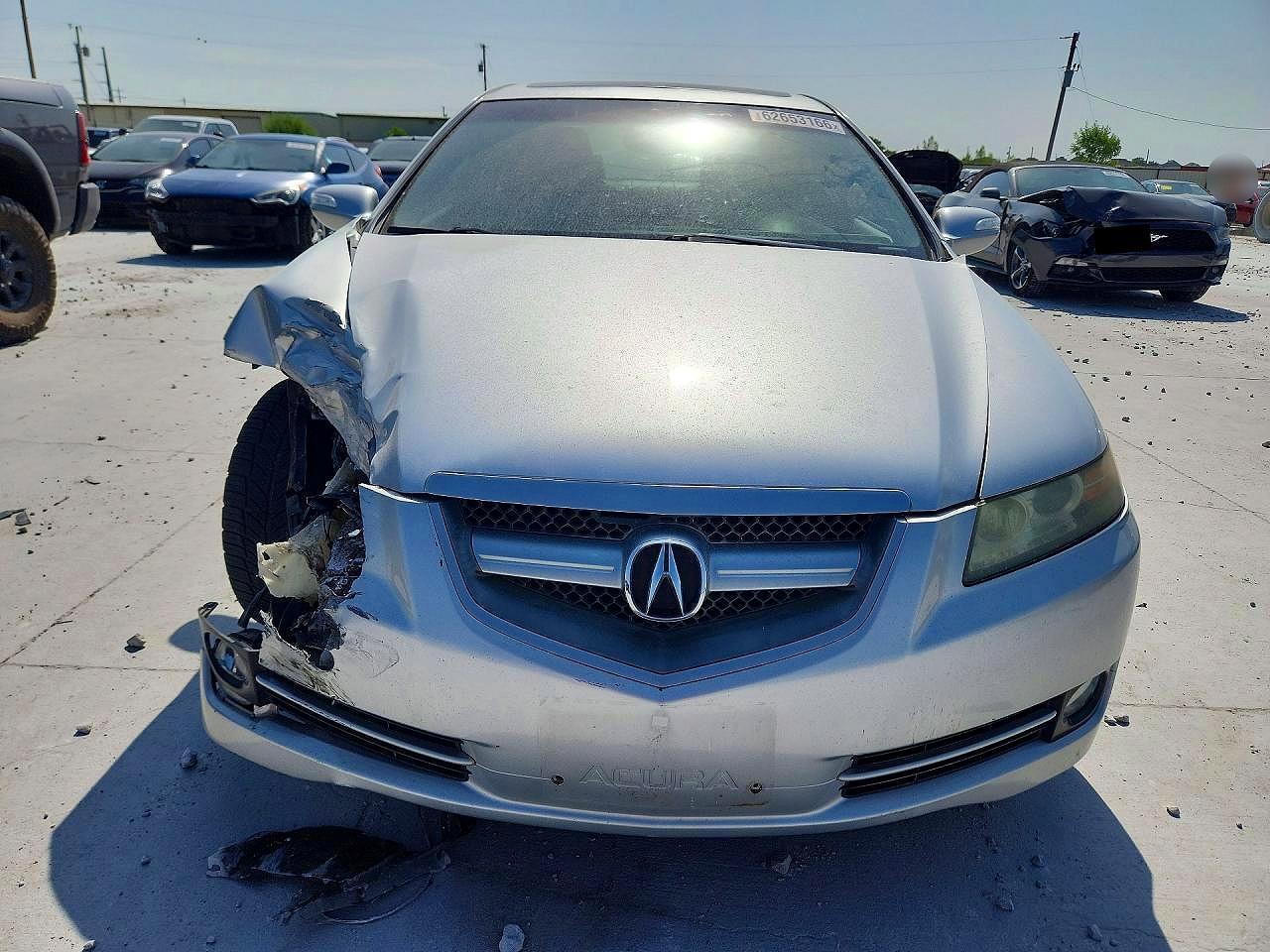 2007 Acura Tl Base Silver vin: 19UUA66257A033351