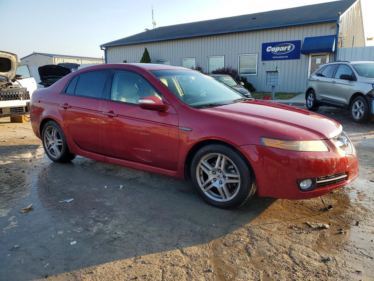 2007 Acura Tl Красный vin: 19UUA66257A042759