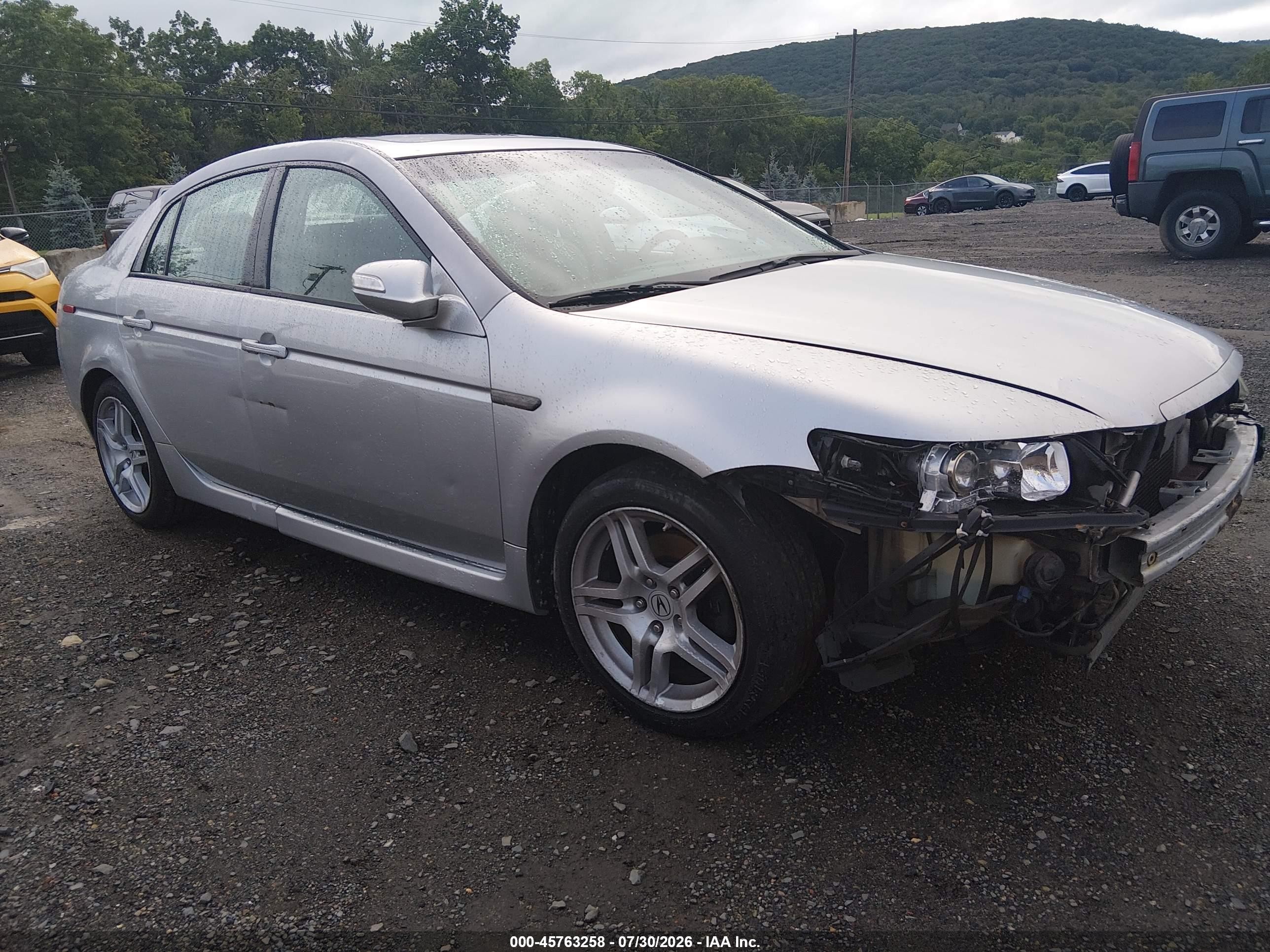 2007 Acura Tl 3.2 Silver vin: 19UUA66257A047699