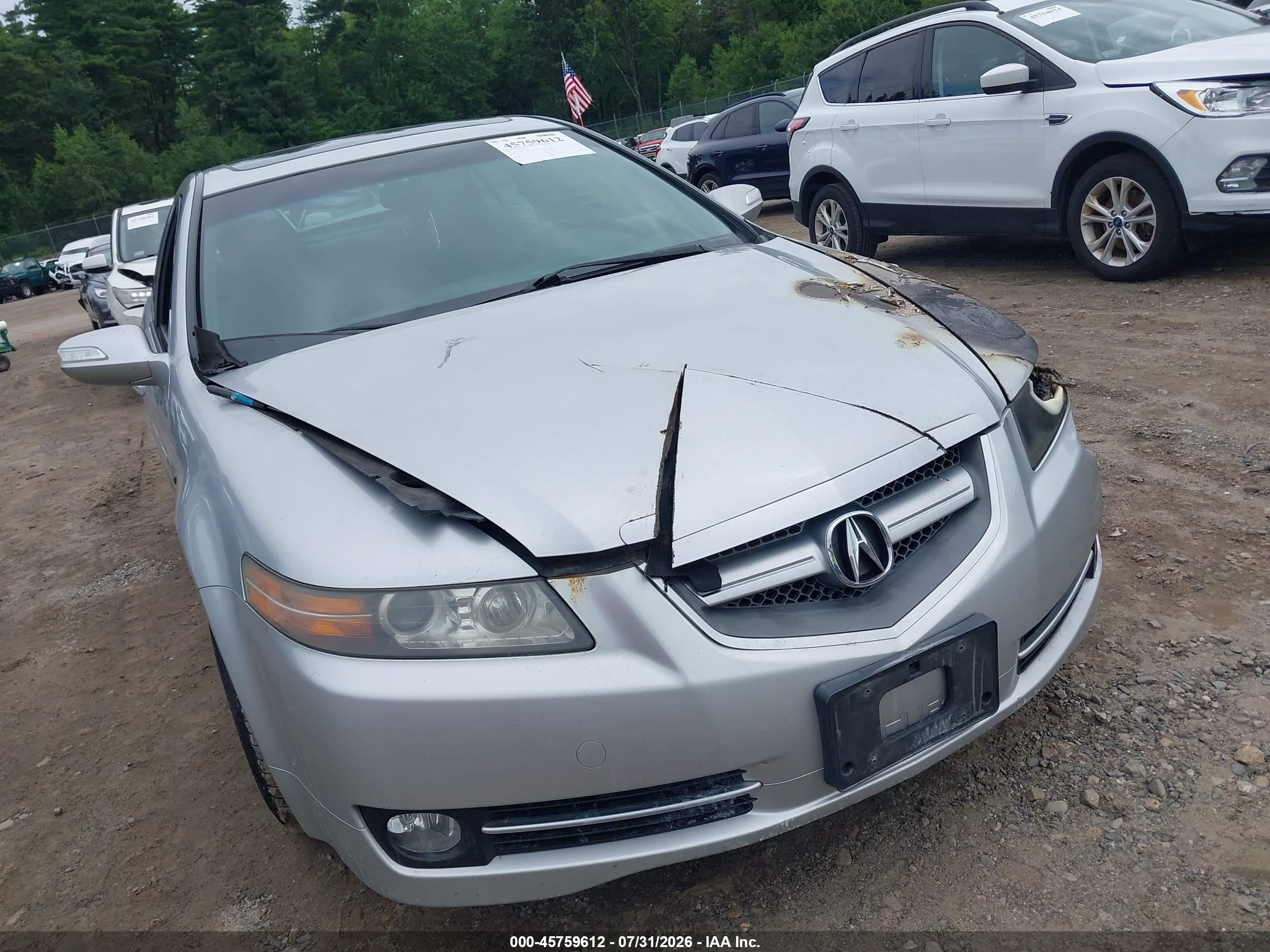 2008 Acura Tl 3.2 Серебряный vin: 19UUA66258A021332