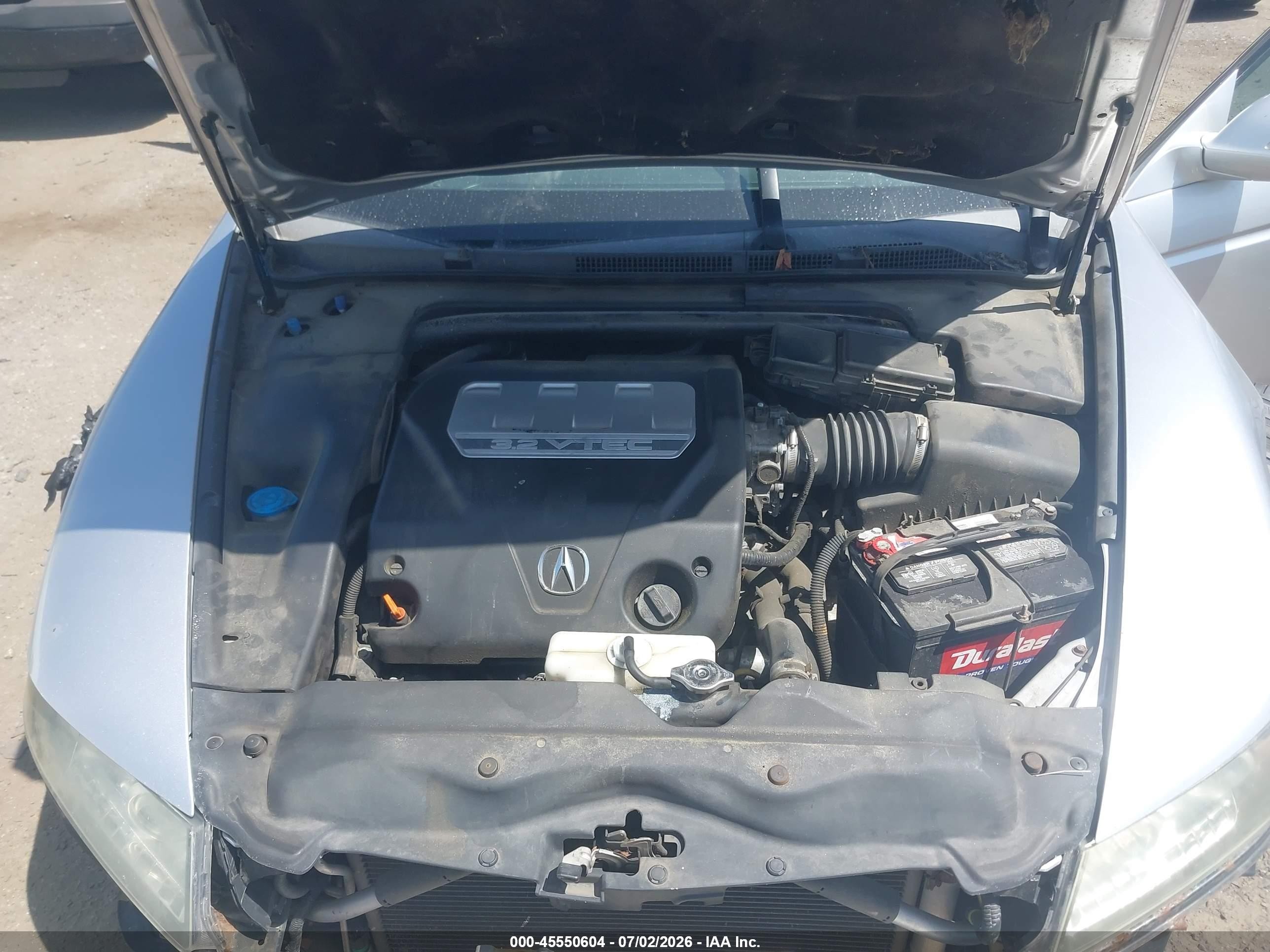 2008 Acura Tl 3.2 Silver vin: 19UUA66258A022464