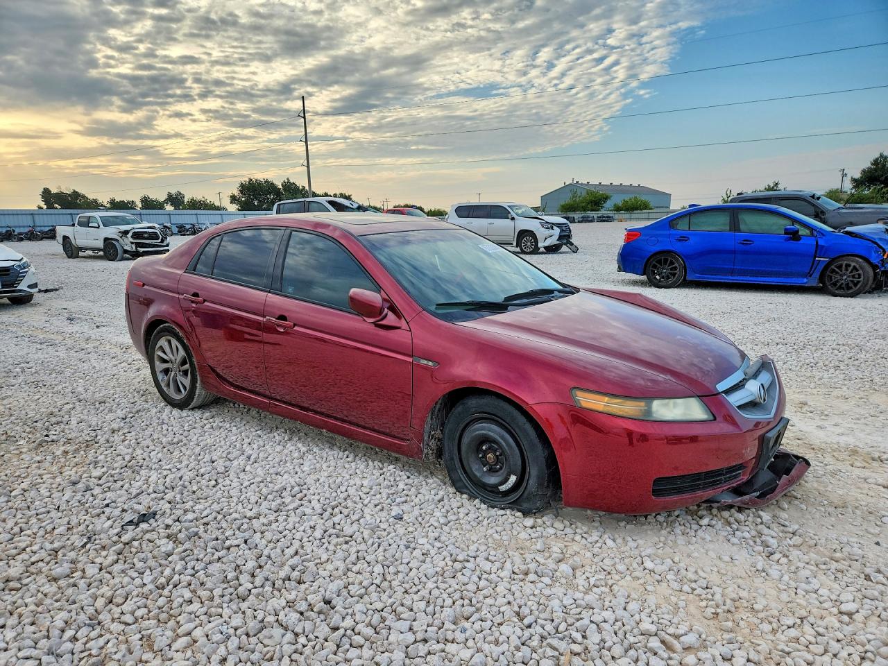 2004 Acura Tl Red vin: 19UUA66264A038117