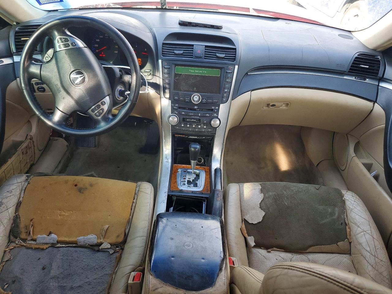 2004 Acura Tl Red vin: 19UUA66264A038117