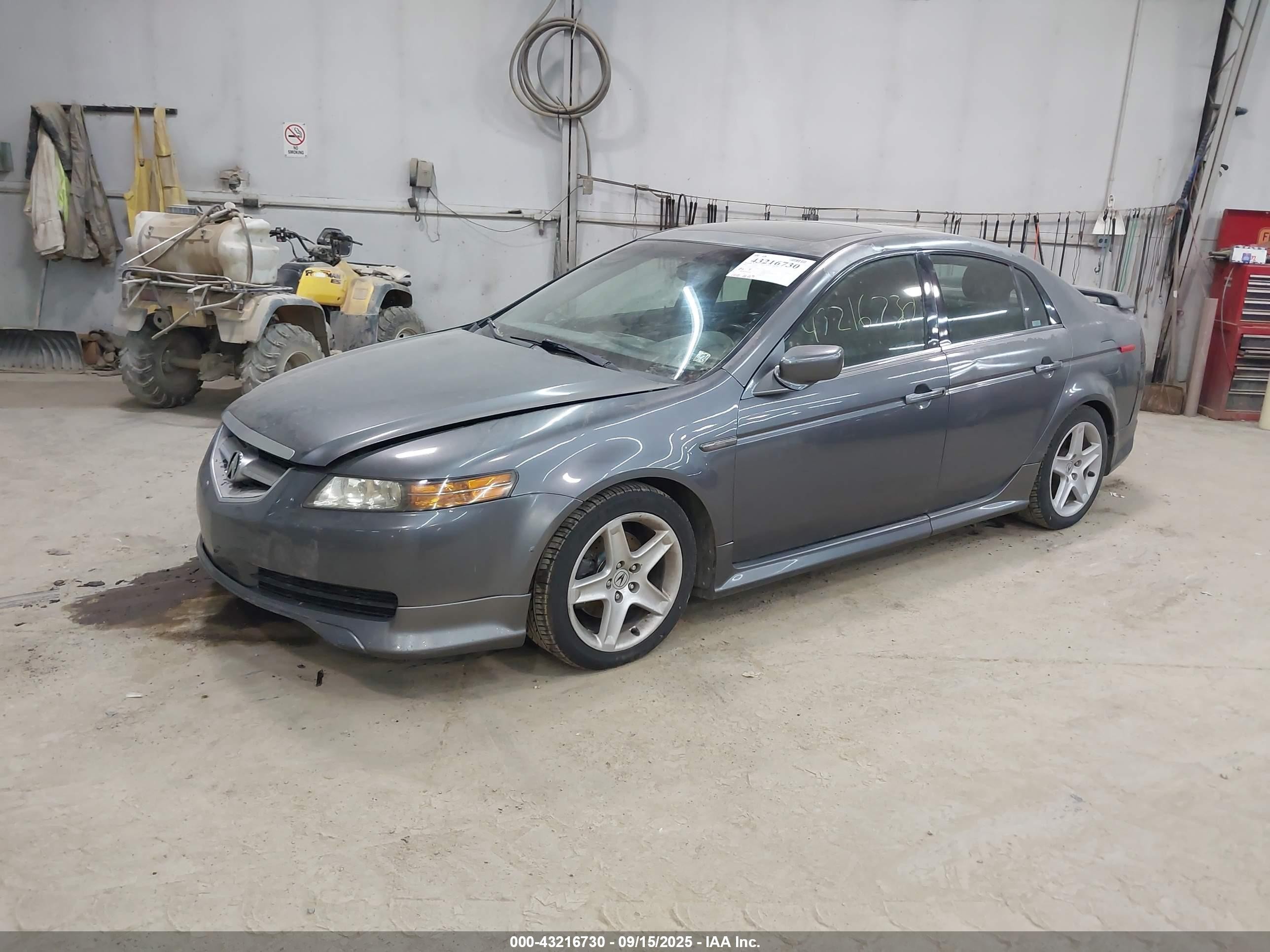 2004 Acura Tl   Gray vin: 19UUA66264A048792